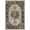 5 x 8 Medium Beige Distressed Medallion Area Rug - Venice