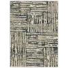 5 x 7 Medium Beige Abstract Striped Area Rug - Carson