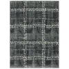 5 x 7 Medium Blue and Ivory Casual Area Rug - Carson