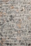5 x 8 Medium Abstract Gray and Gold Area Rug - Adore