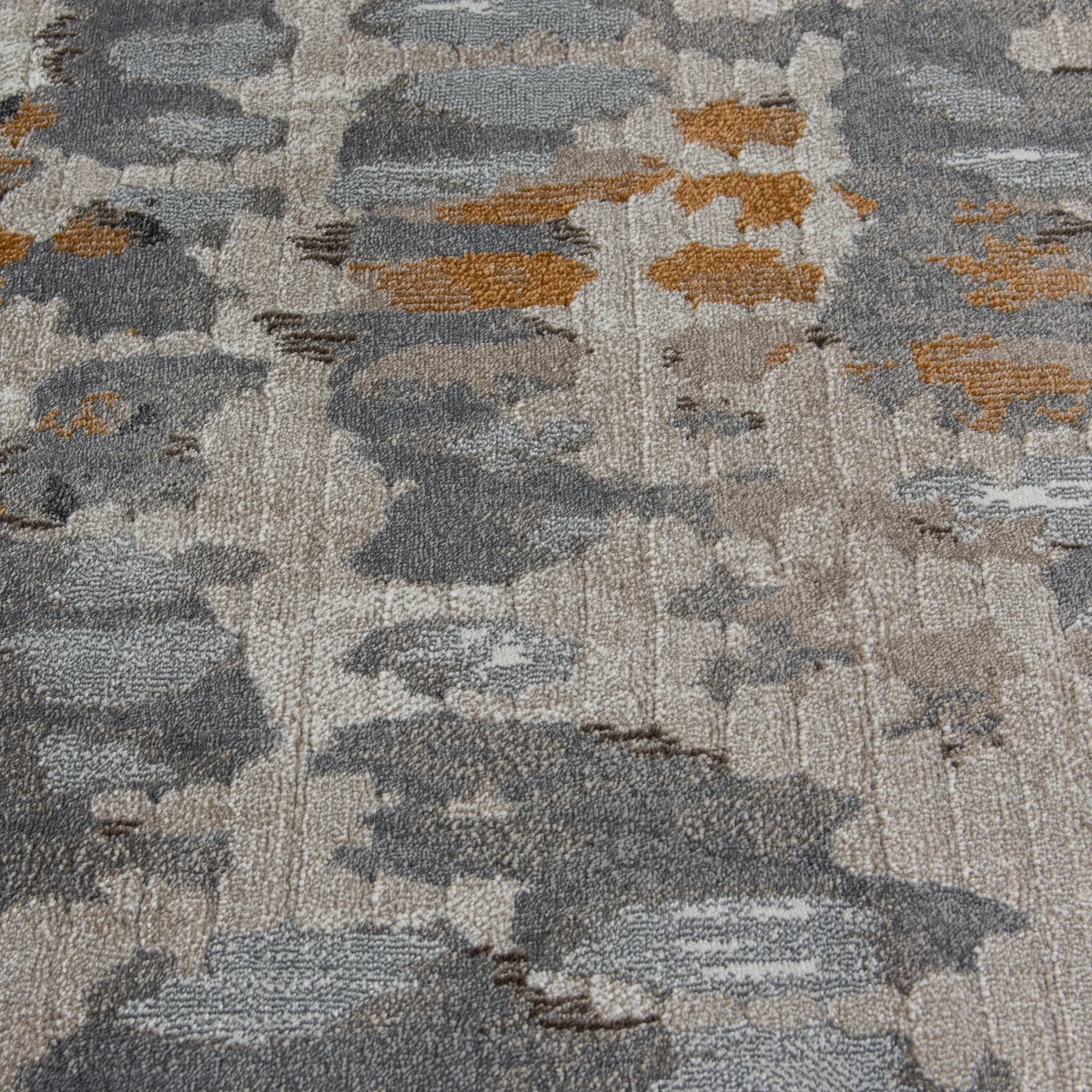 5 x 8 Medium Abstract Gray and Gold Area Rug - Adore-4