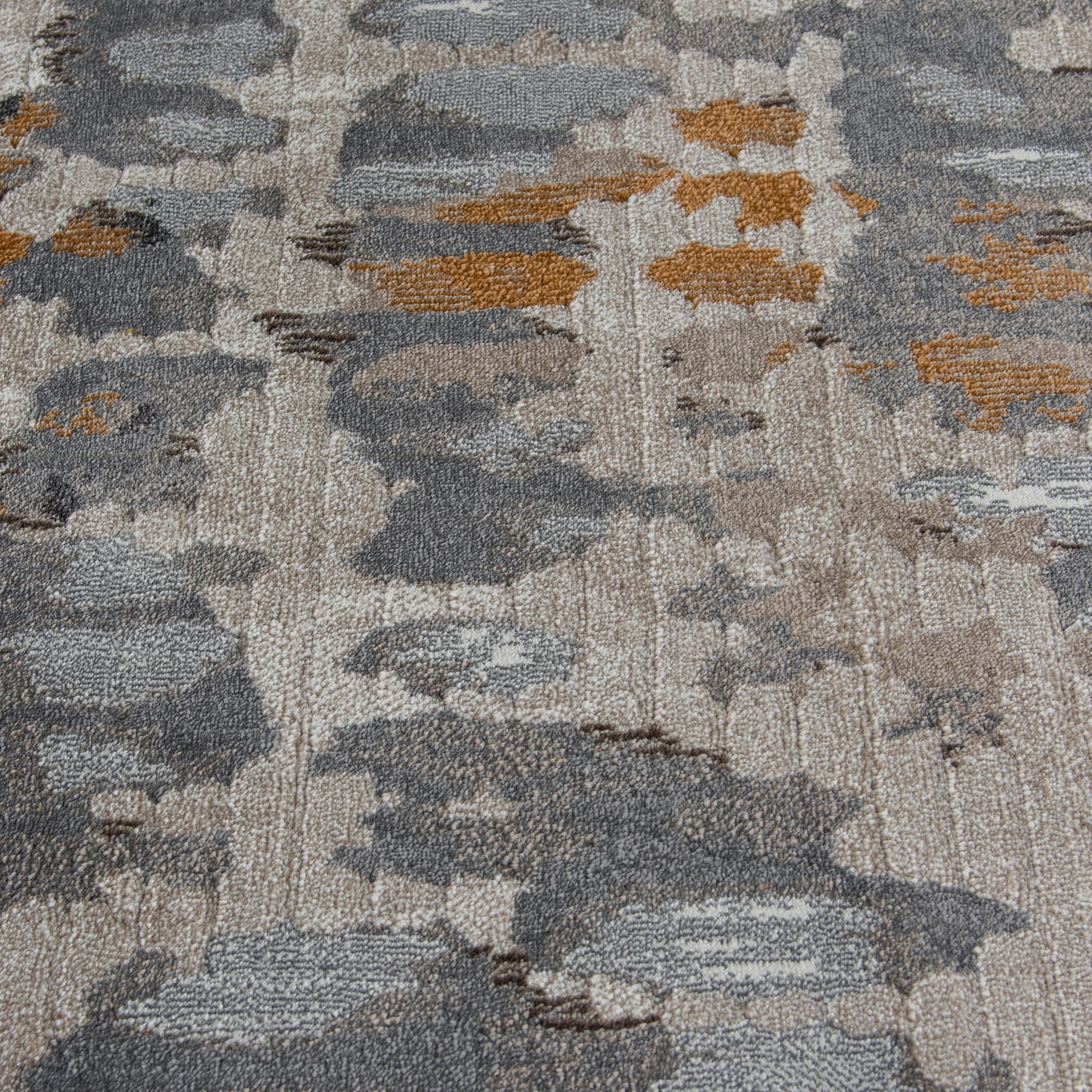 8 x 10 Large Abstract Gray and Gold Area Rug - Adore-4