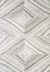 5 x 8 Medium Gray and Cream Geometric Area Rug - Sable