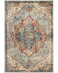 8902-8X11 8 x 10 Large King Fisher Pale Blue Area Rug - Alexandria