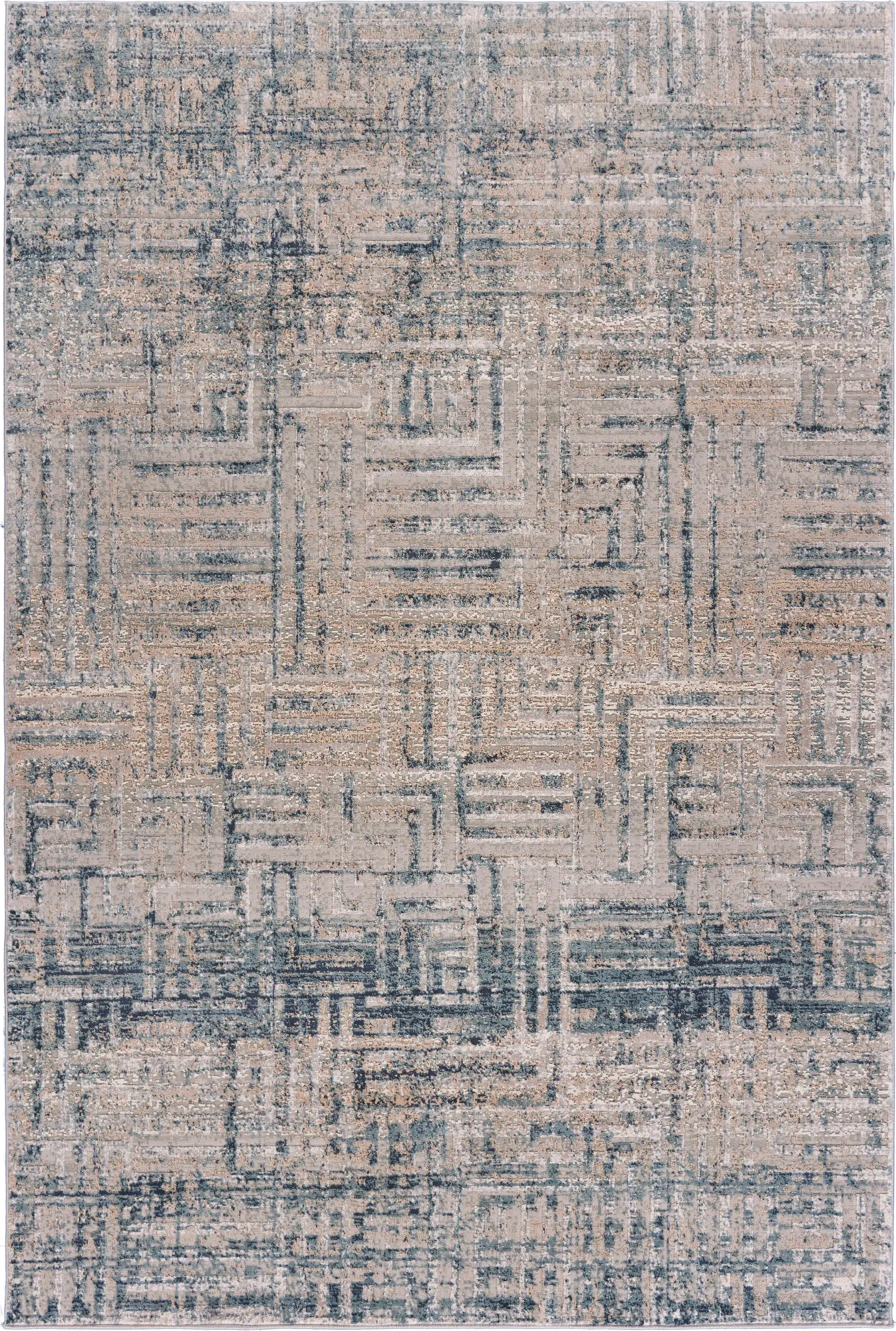 5 x 8 Medium Blue Harbor Mist Area Rug - Imagine-1