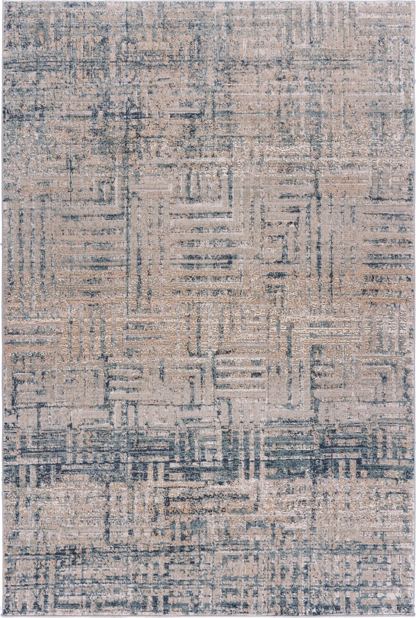 8 x 11 Large Blue Harbor Mist Area Rug - Imagine-1