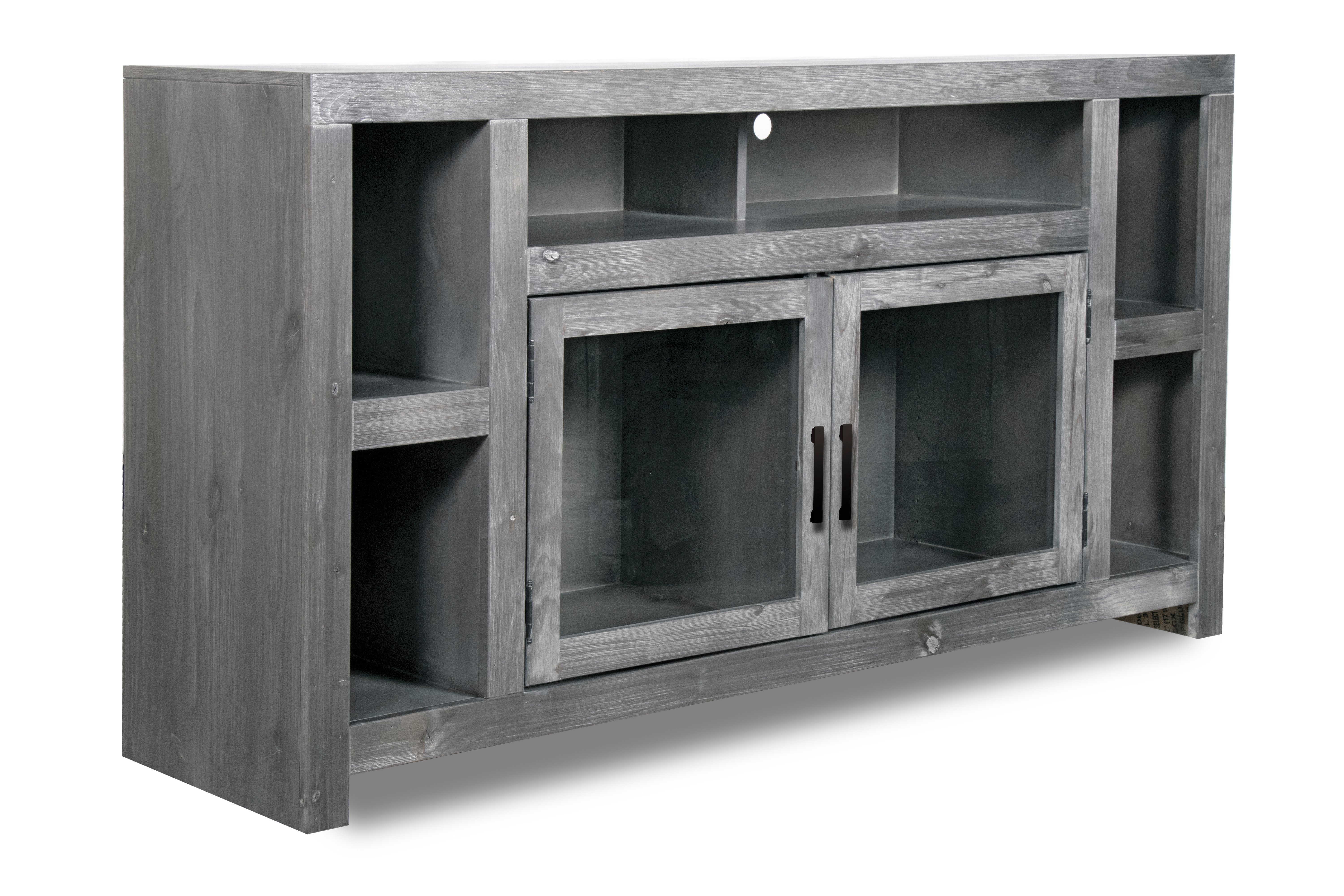 Skyline 65 Driftwood Gray TV Stand-2