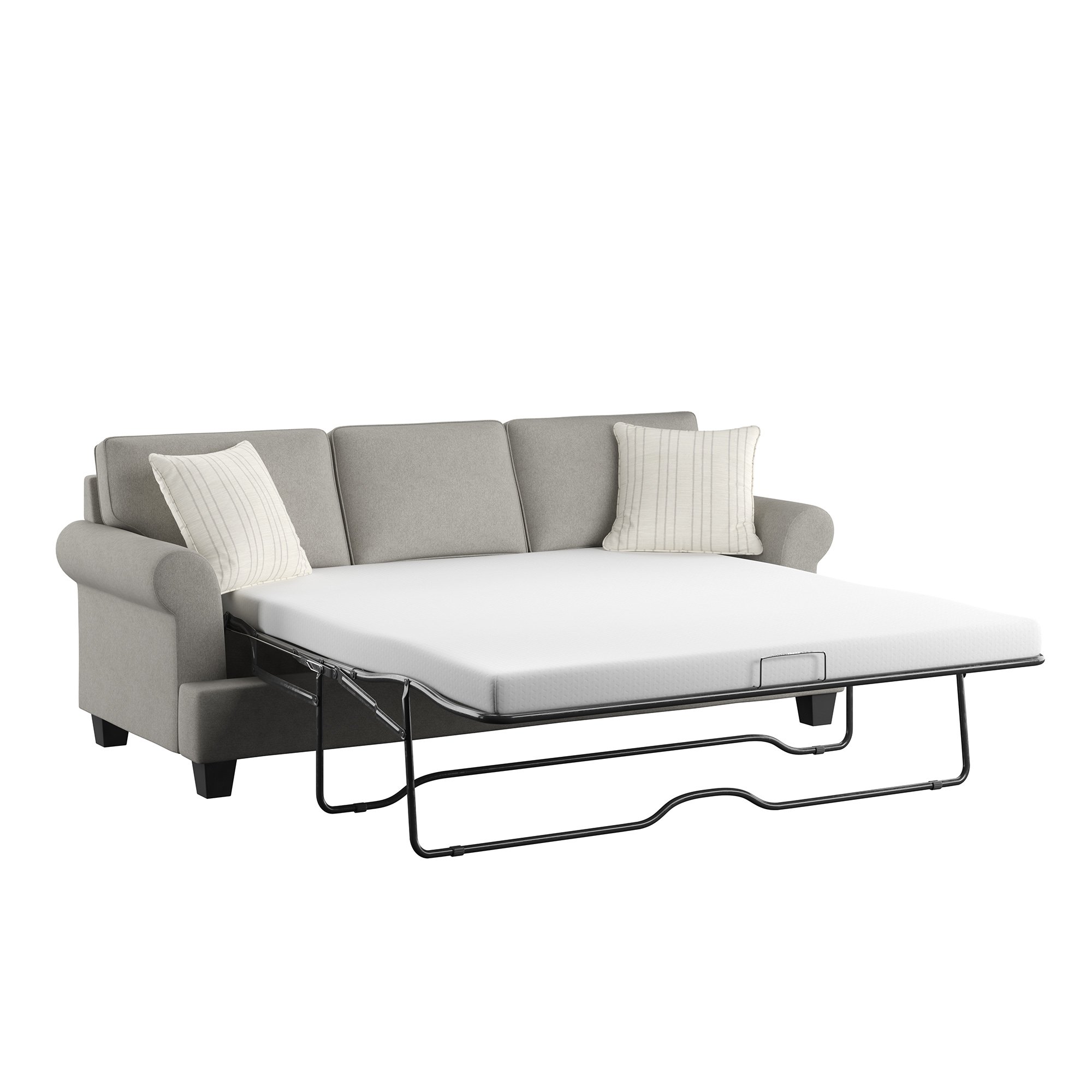 Tranquility Light Gray Queen Sofa Bed with Chaise-3