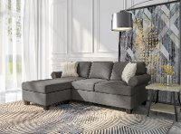 Tranquility Dark Gray Queen Sofa Bed with Chaise