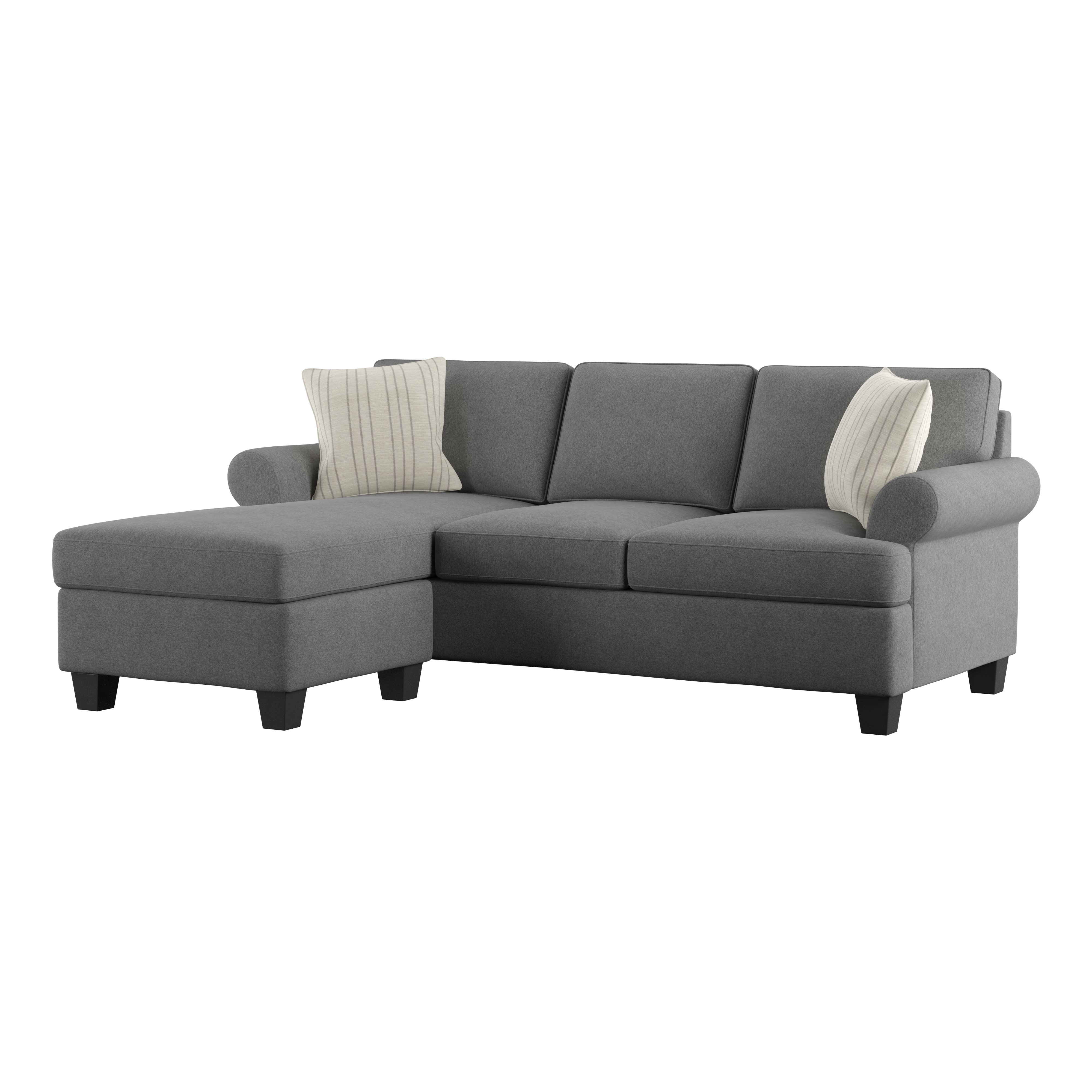 Tranquility Dark Gray Queen Sofa Bed with Chaise-3