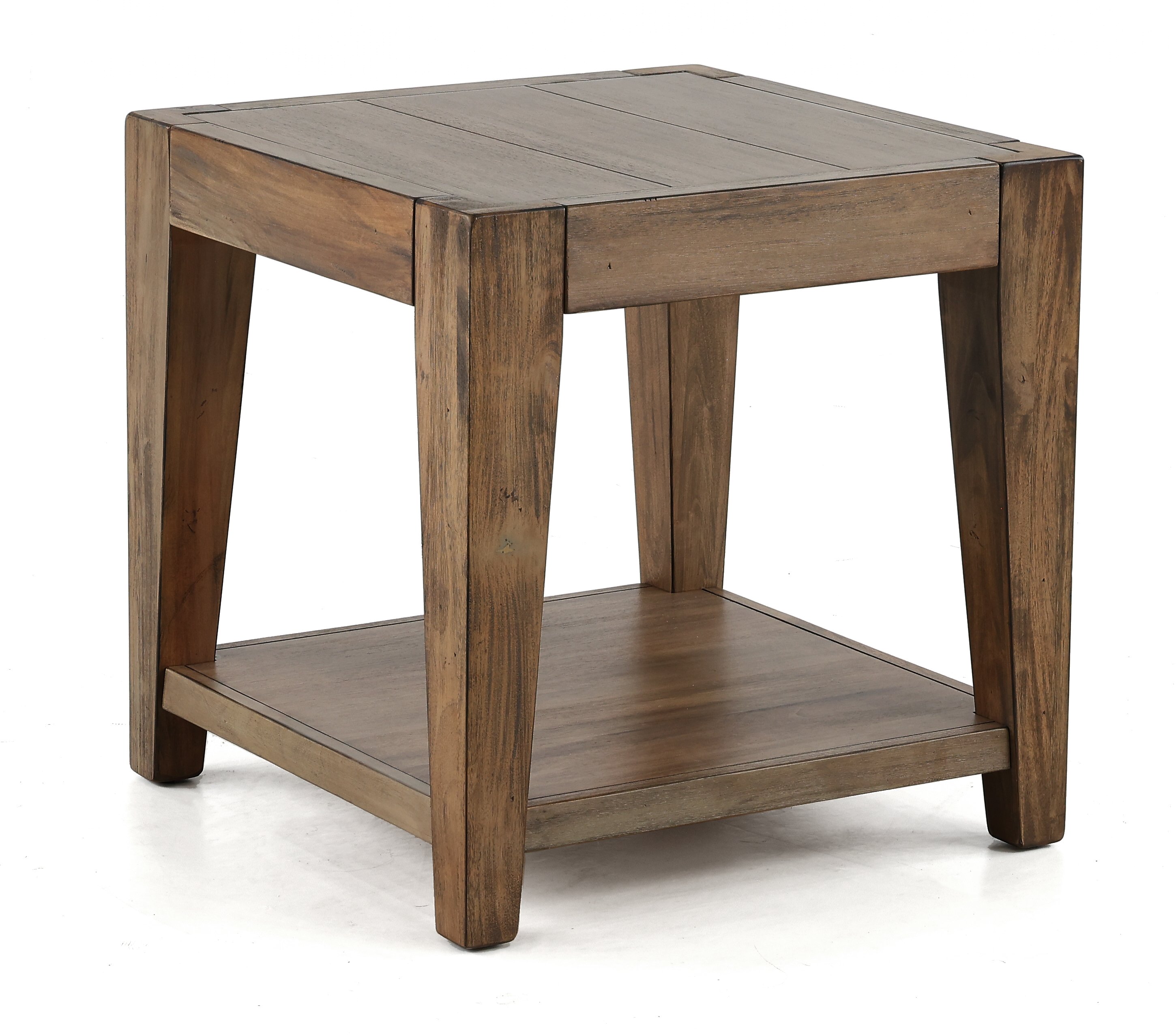 Transitional Brown End Table - Doe Valley-1