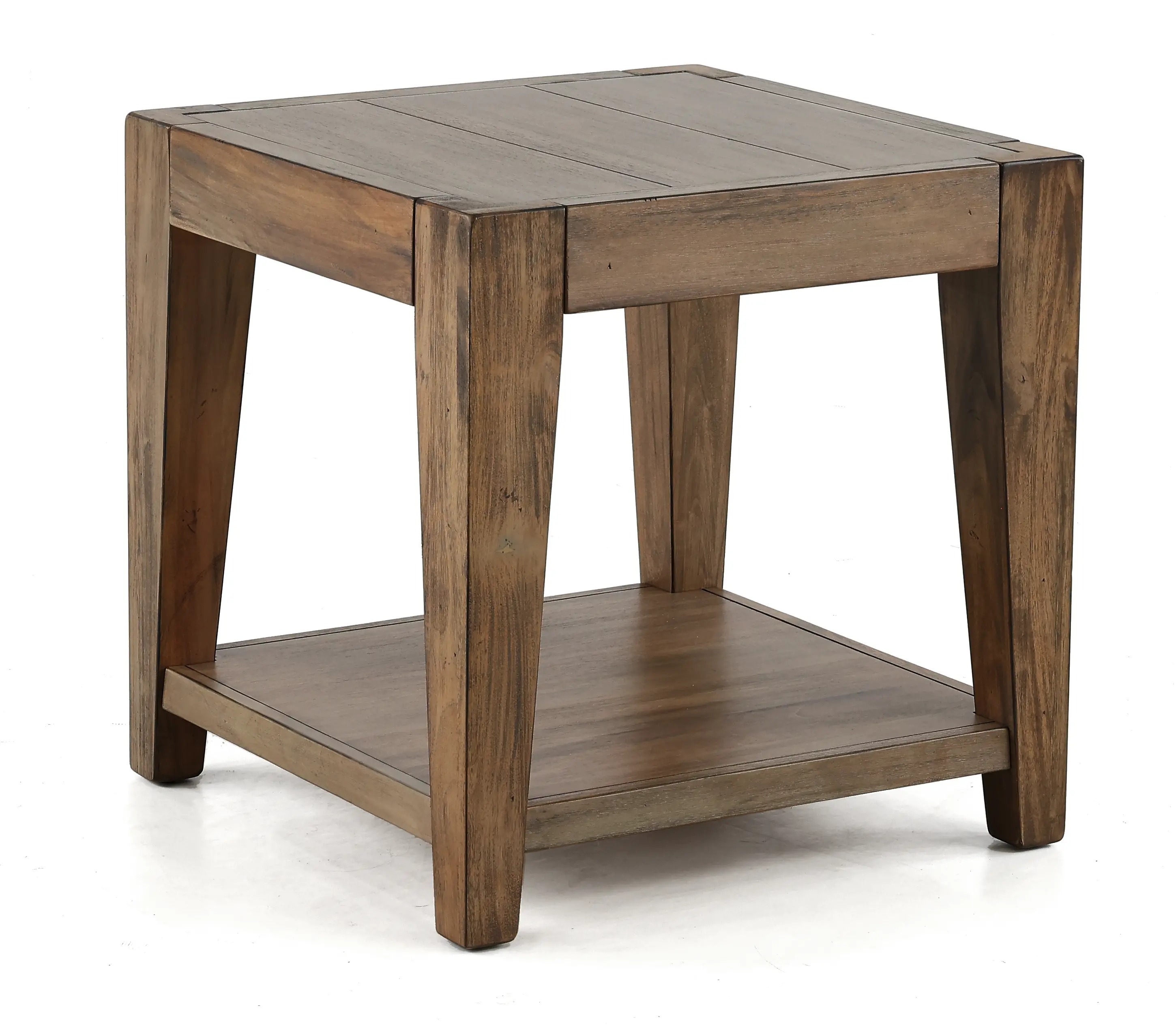 Transitional Brown End Table - Doe Valley-1