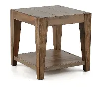 Transitional Brown End Table - Doe Valley