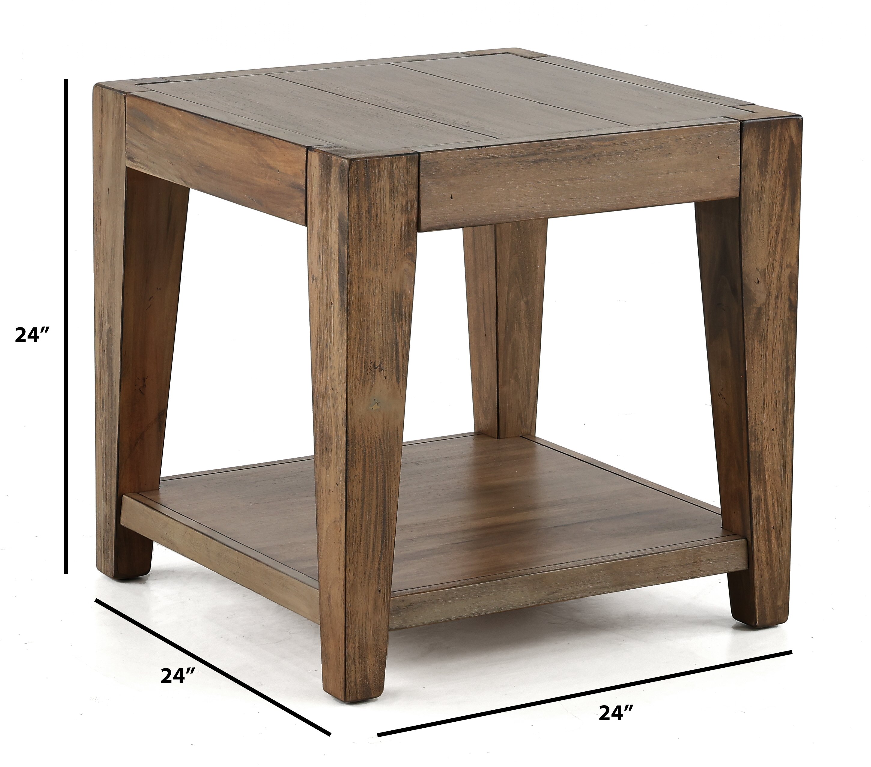 Transitional Brown End Table - Doe Valley-3
