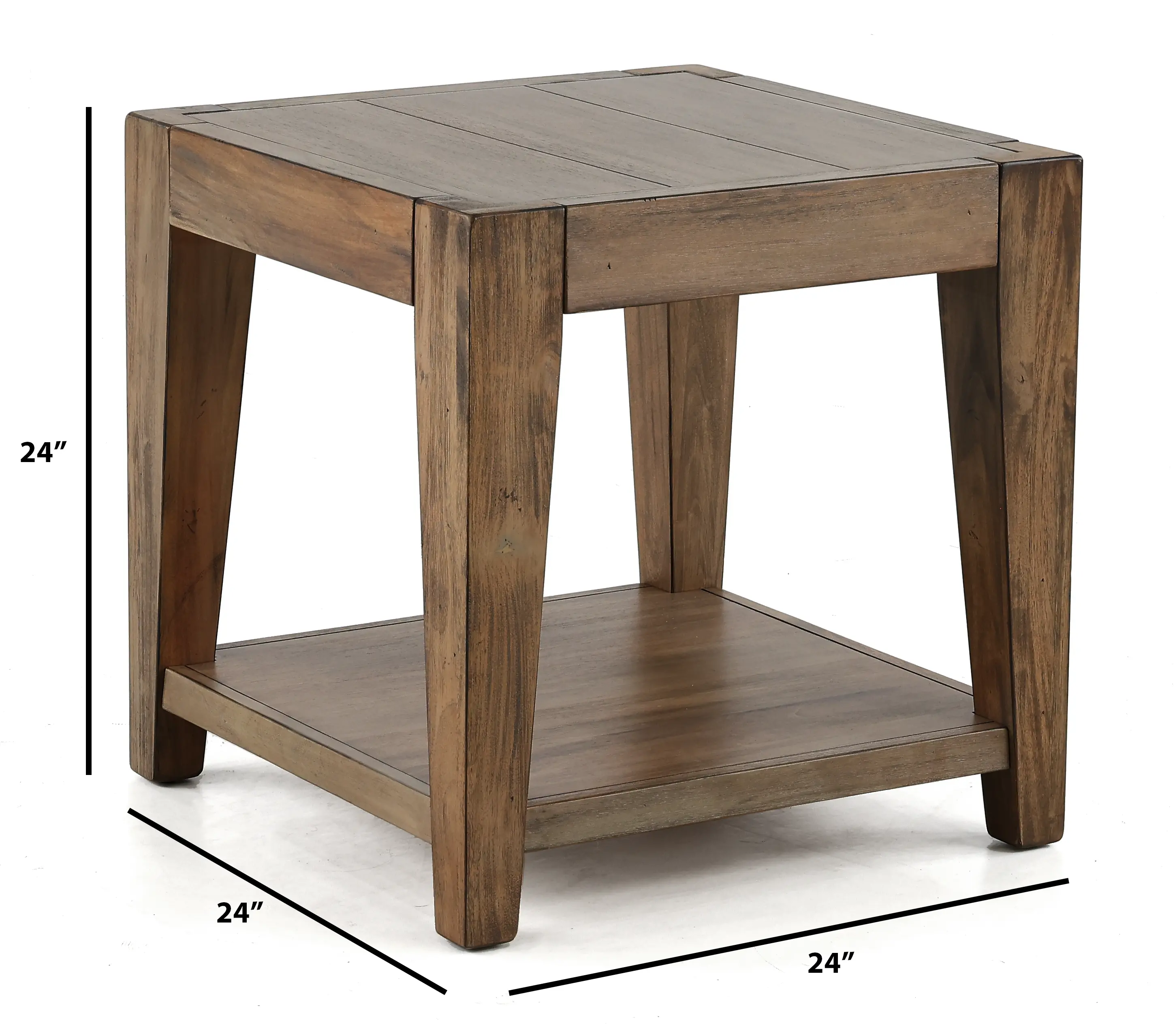 Transitional Brown End Table - Doe Valley-3
