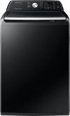 WA44A3405AV Samsung High-Efficiency Top Load Washer with ActiveWave Agitator and Active WaterJet - Brushed Black 4.4 cu. ft.
