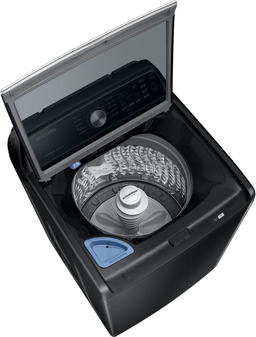 WA44A3405AV Samsung High-Efficiency Top Load Washer with ActiveWave Agitator and Active WaterJet - Brushed Black 4.4 cu. ft.-4