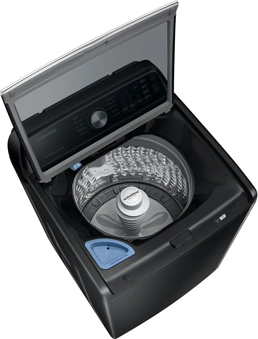 WA44A3405AV Samsung High-Efficiency Top Load Washer with ActiveWave Agitator and Active WaterJet - Brushed Black 4.4 cu. ft.-4
