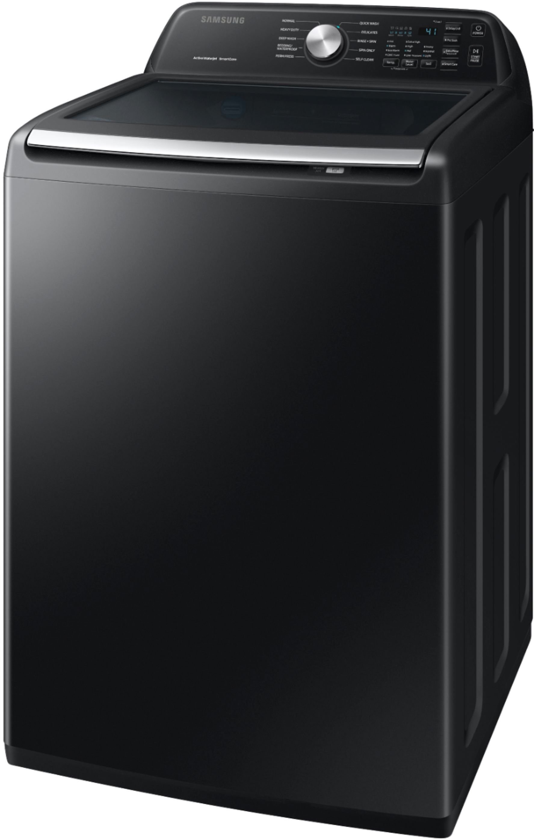 WA44A3405AV Samsung High-Efficiency Top Load Washer with ActiveWave Agitator and Active WaterJet - Brushed Black 4.4 cu. ft.-5