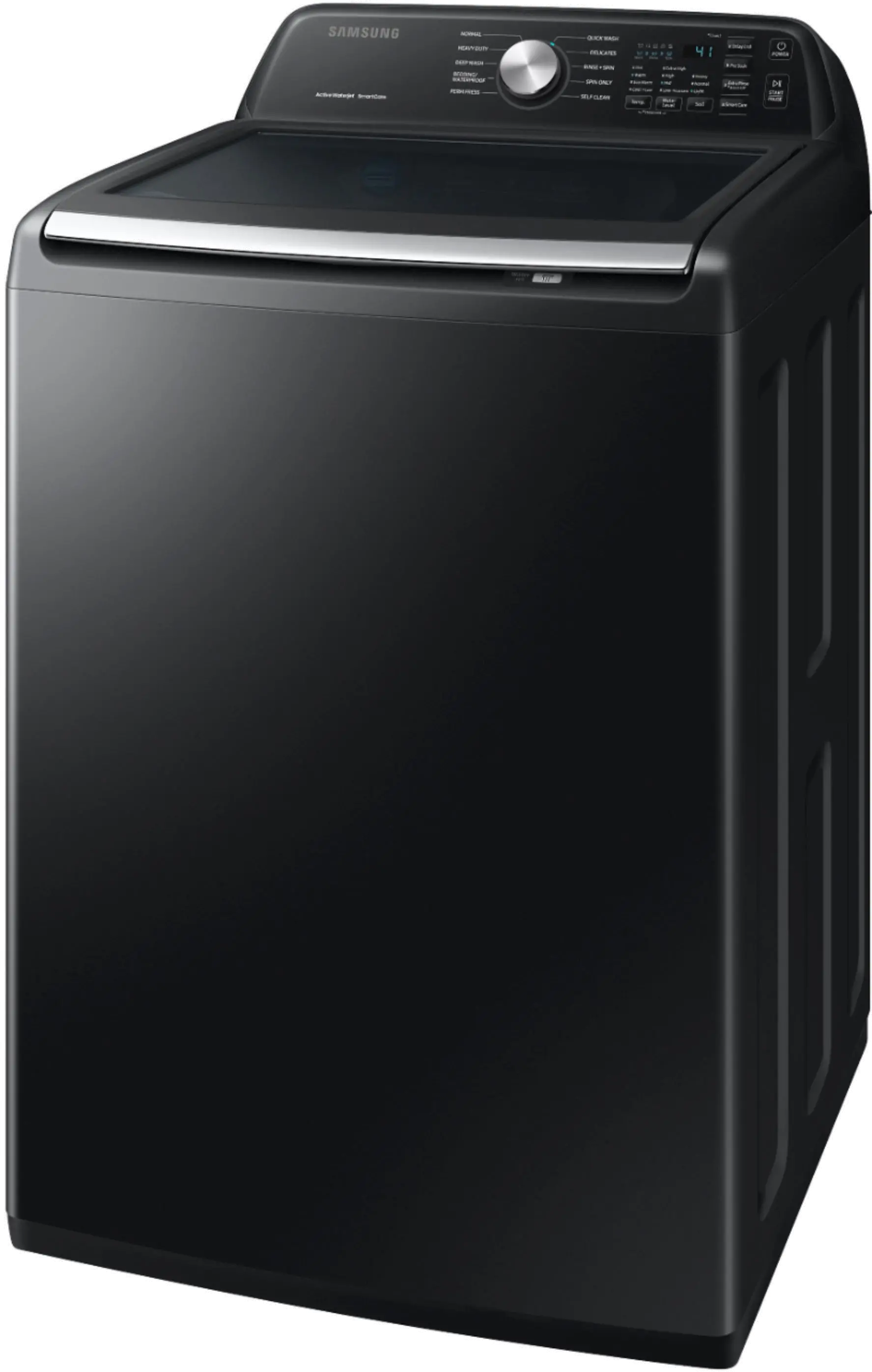 WA44A3405AV Samsung High-Efficiency Top Load Washer with ActiveWave Agitator and Active WaterJet - Brushed Black 4.4 cu. ft.-5