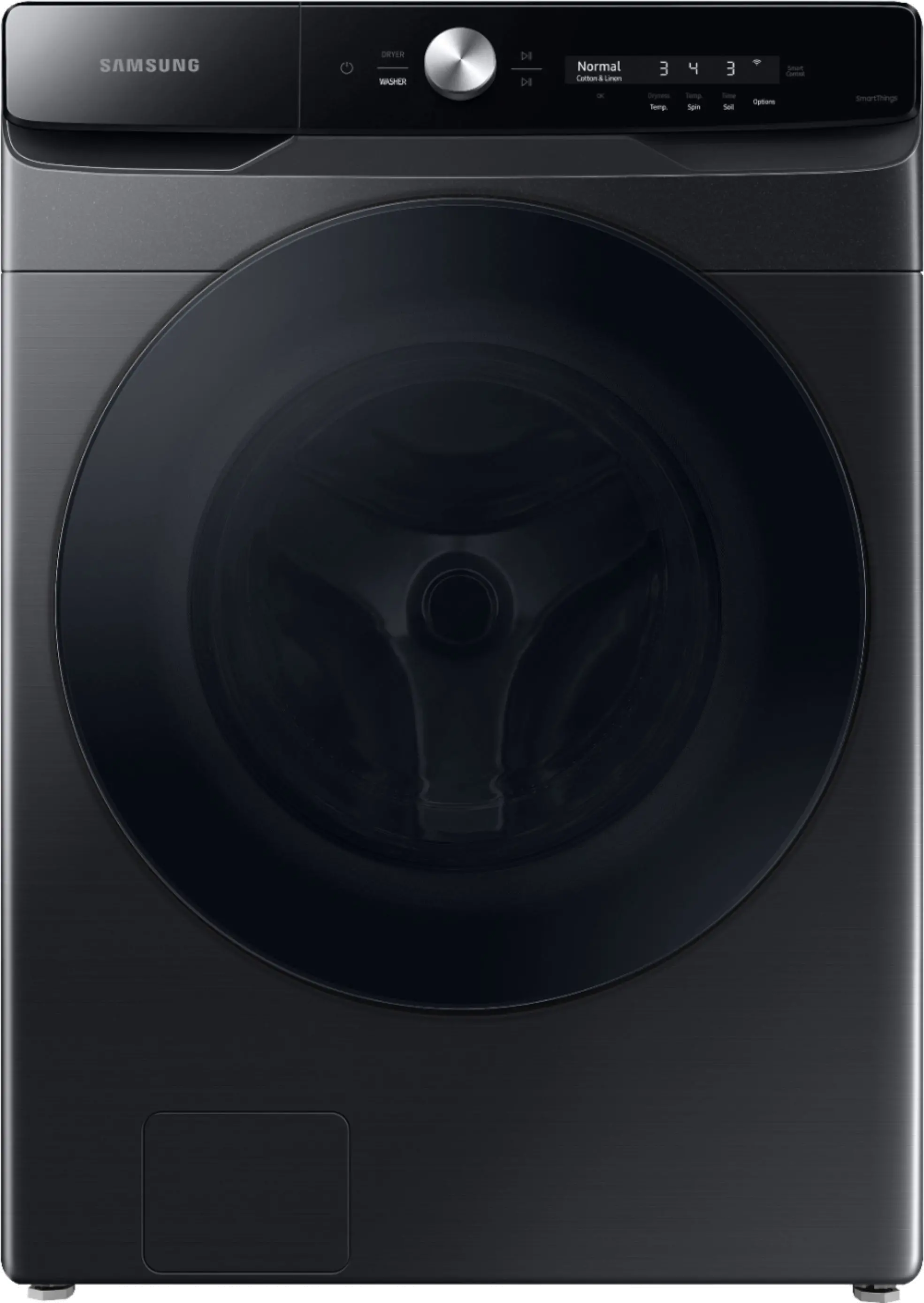 WF50A8600AV Samsung Extra-Large Capacity Smart Dial Front Load Washer with CleanGuard - Brushed Black 5.0 cu. ft.-1