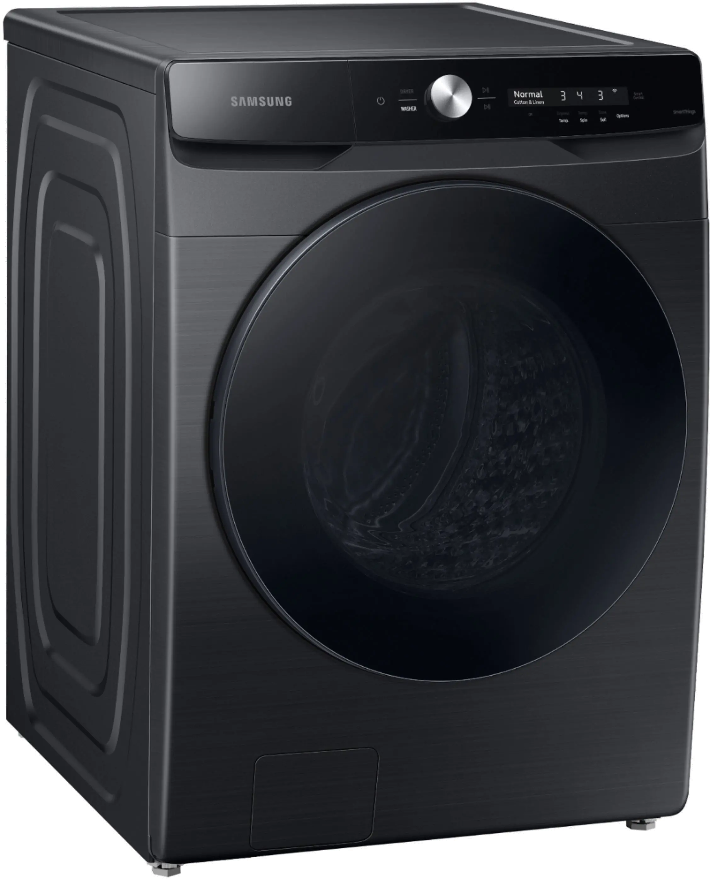 WF50A8600AV Samsung Extra-Large Capacity Smart Dial Front Load Washer with CleanGuard - Brushed Black 5.0 cu. ft.-3