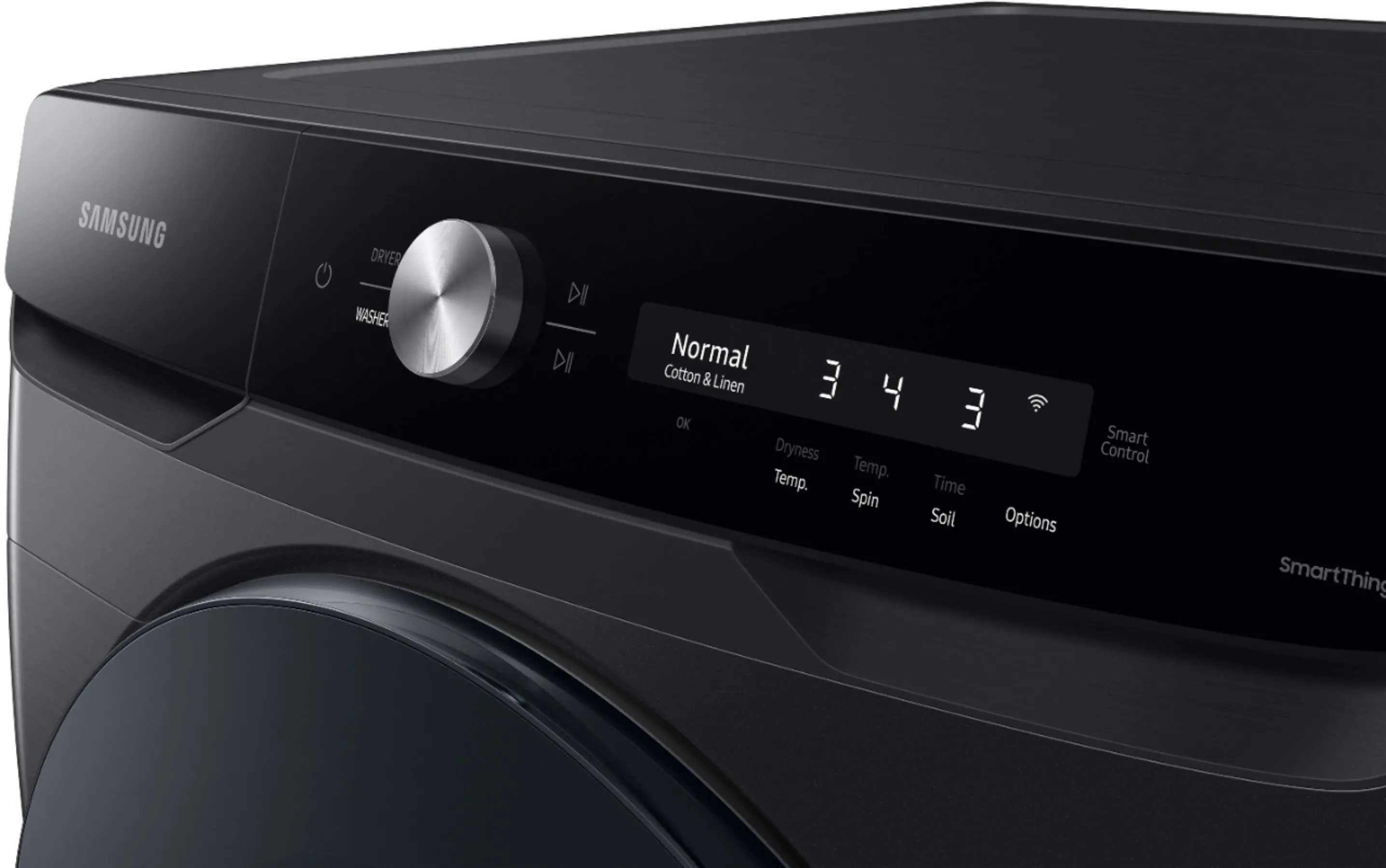 WF50A8600AV Samsung Extra-Large Capacity Smart Dial Front Load Washer with CleanGuard - Brushed Black 5.0 cu. ft.-4