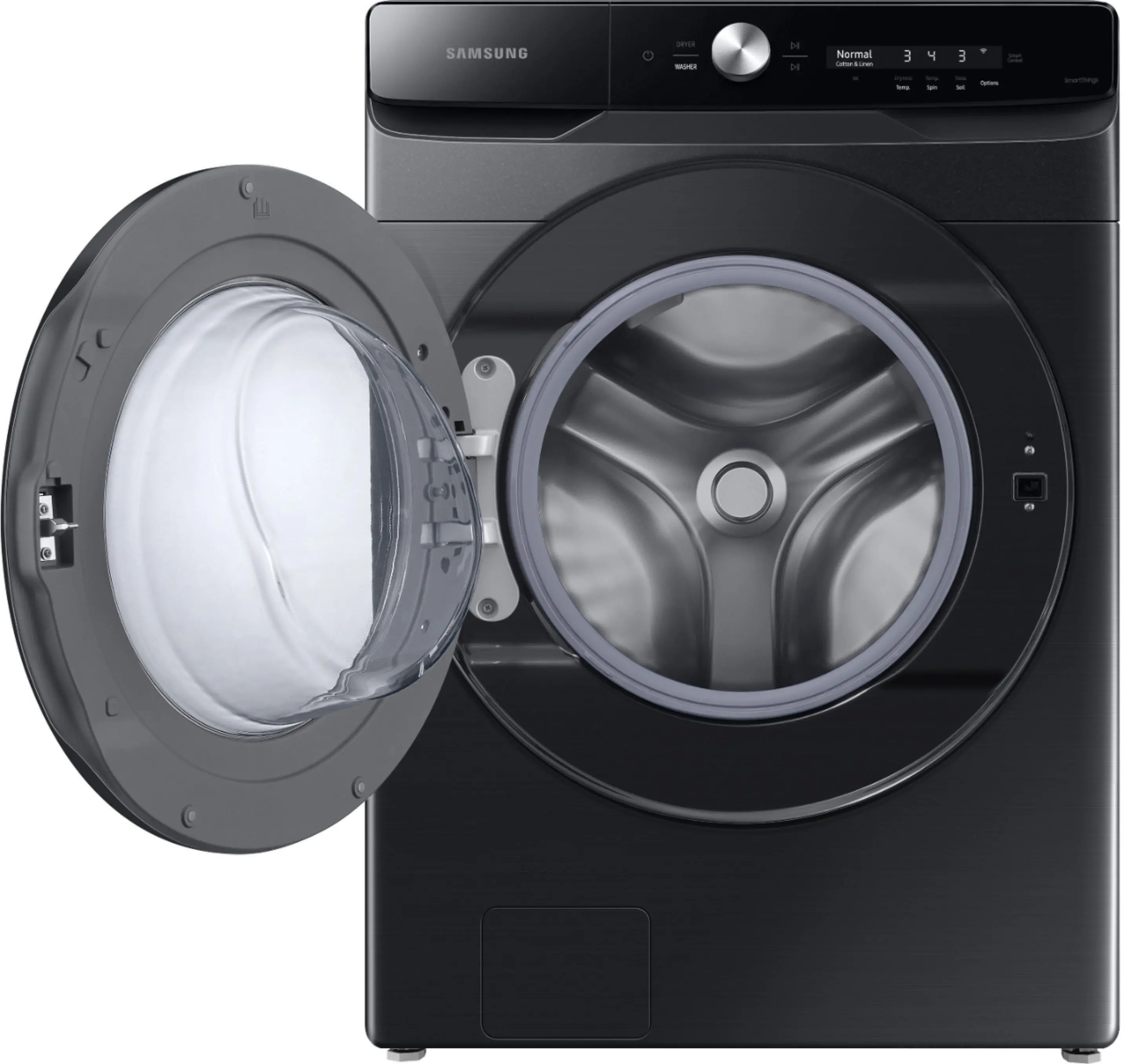 WF50A8600AV Samsung Extra-Large Capacity Smart Dial Front Load Washer with CleanGuard - Brushed Black 5.0 cu. ft.-5
