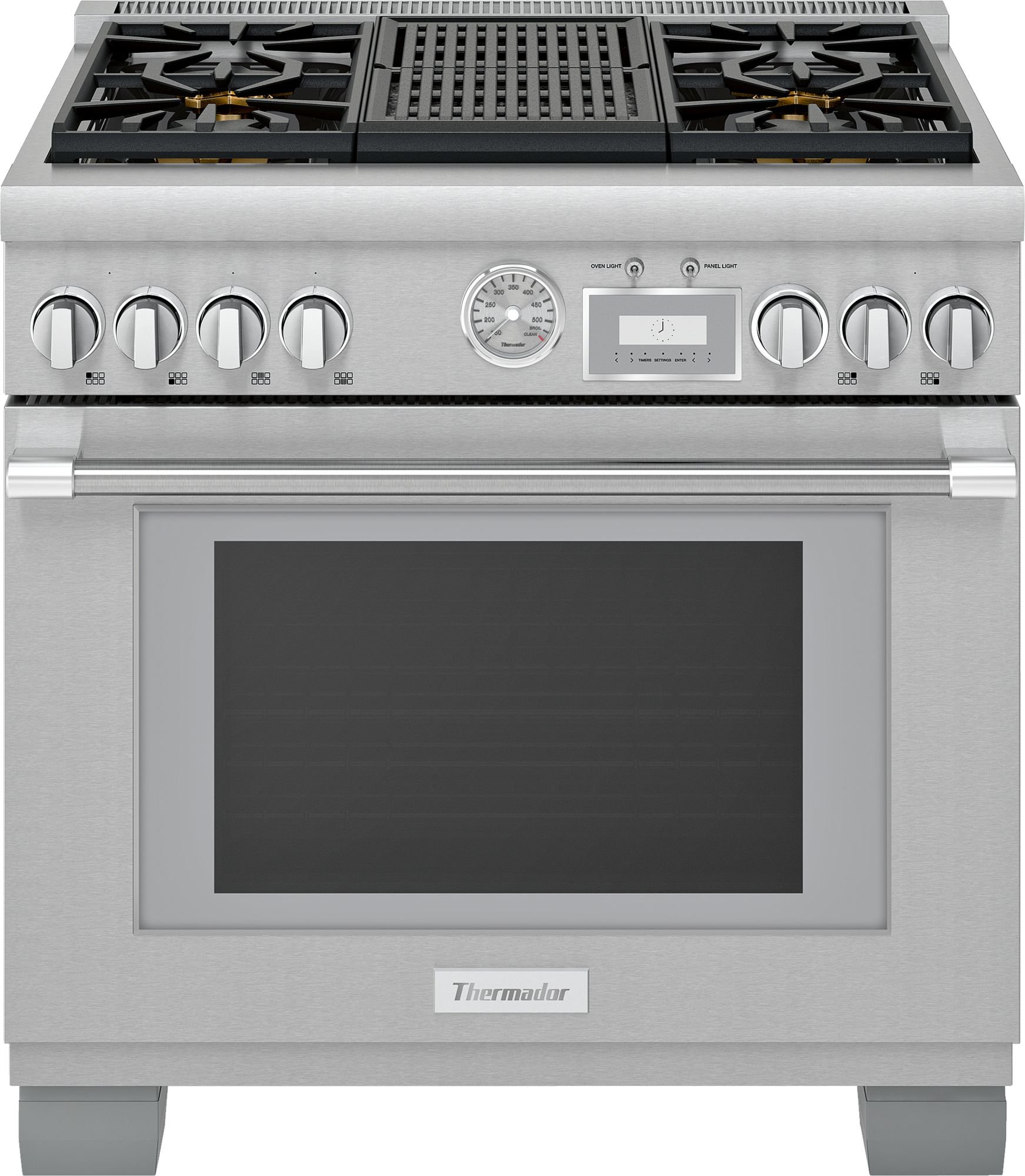 PRG364WLG Thermador 30 Inch Pro Grand Convection Gas Range - 5.7 cu. ft., Stainless Steel-1