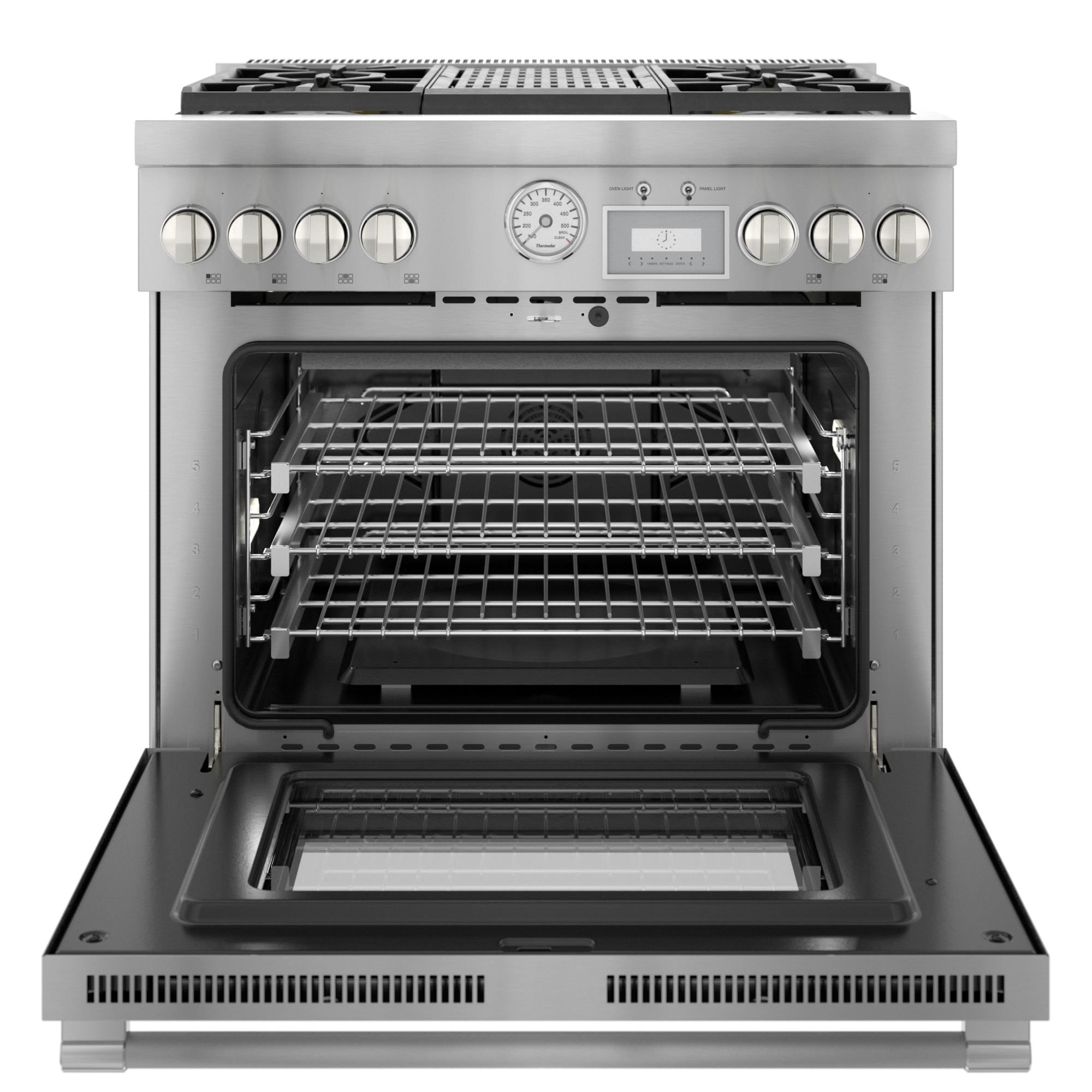 PRG364WLG Thermador 30 Inch Pro Grand Convection Gas Range - 5.7 cu. ft., Stainless Steel-3