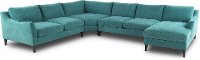 KIT Design Lab Blue 4 Piece Sectional Sofa with RAF Chaise-1