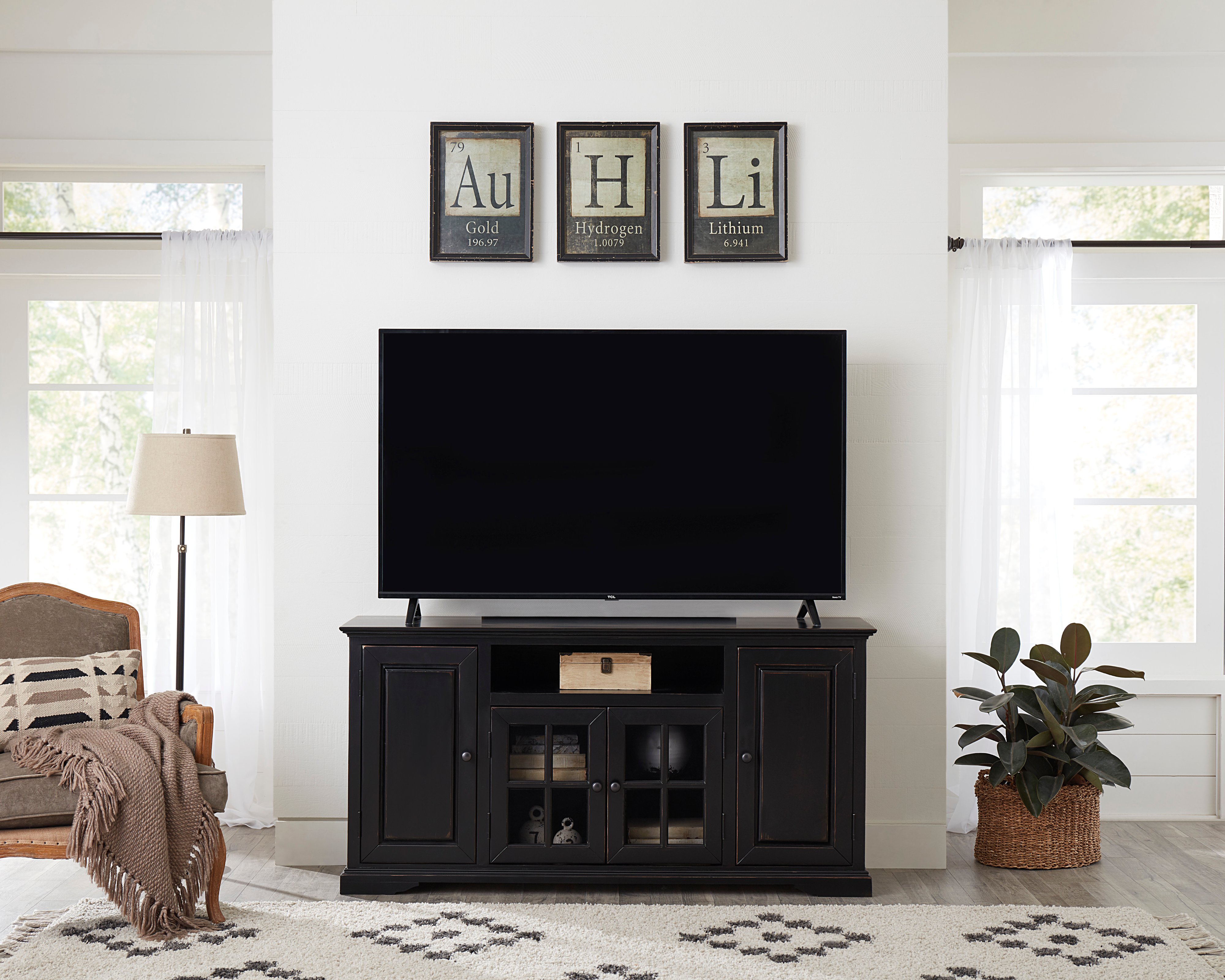 Hamilton 64 Inch Black TV Stand-2