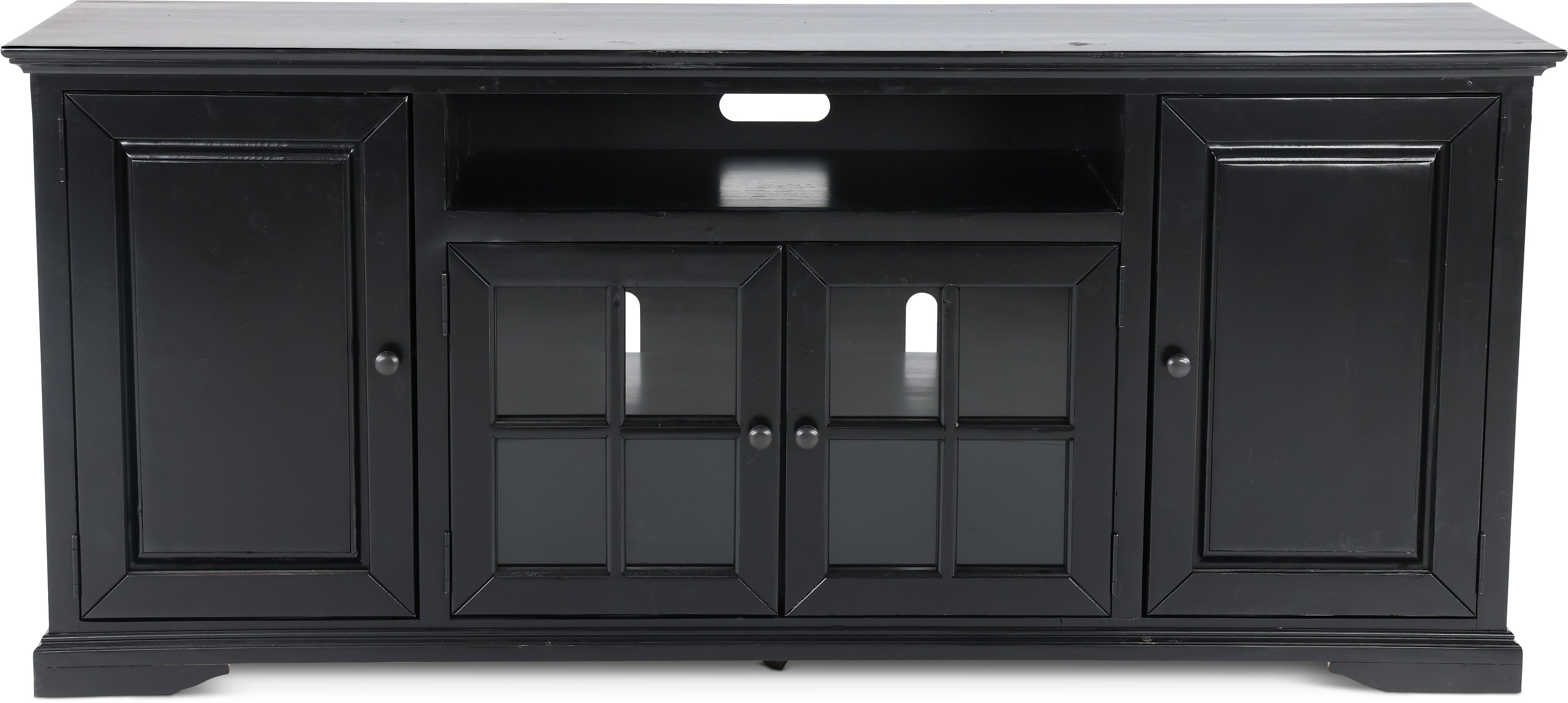 74 Inch Black TV Stand - Hamilton-1