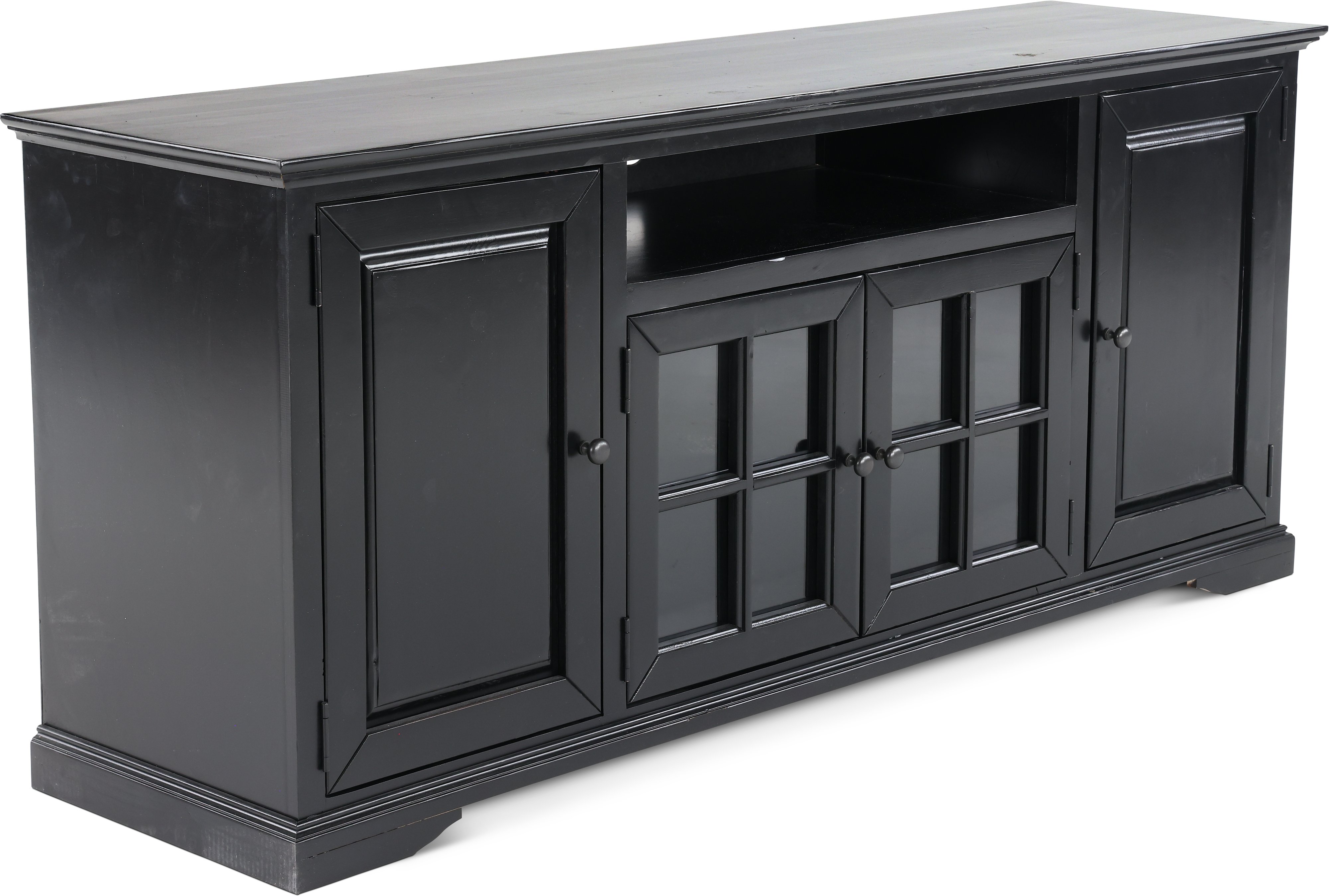 74 Inch Black TV Stand - Hamilton-3