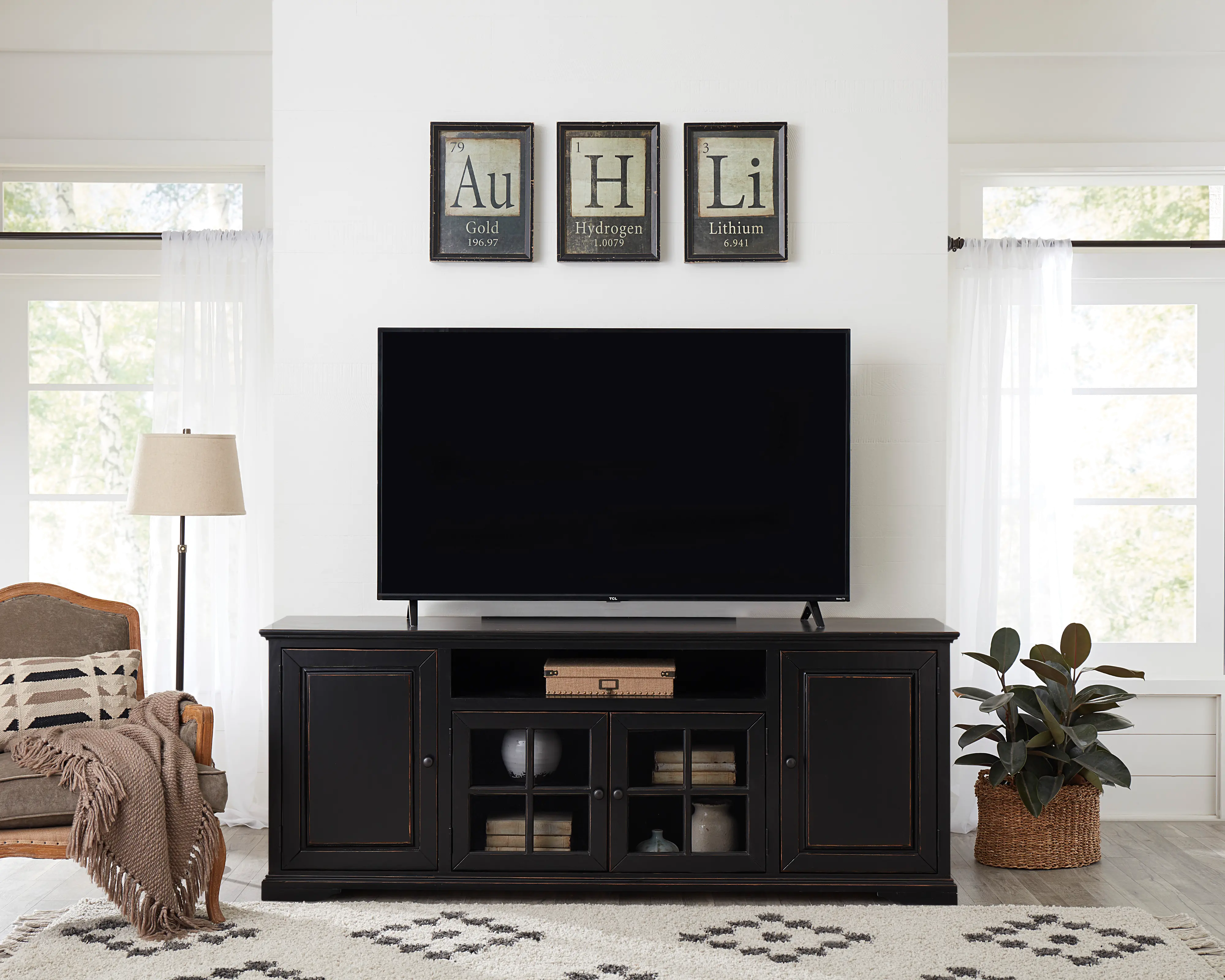 Hamilton Black 82 TV Stand-2