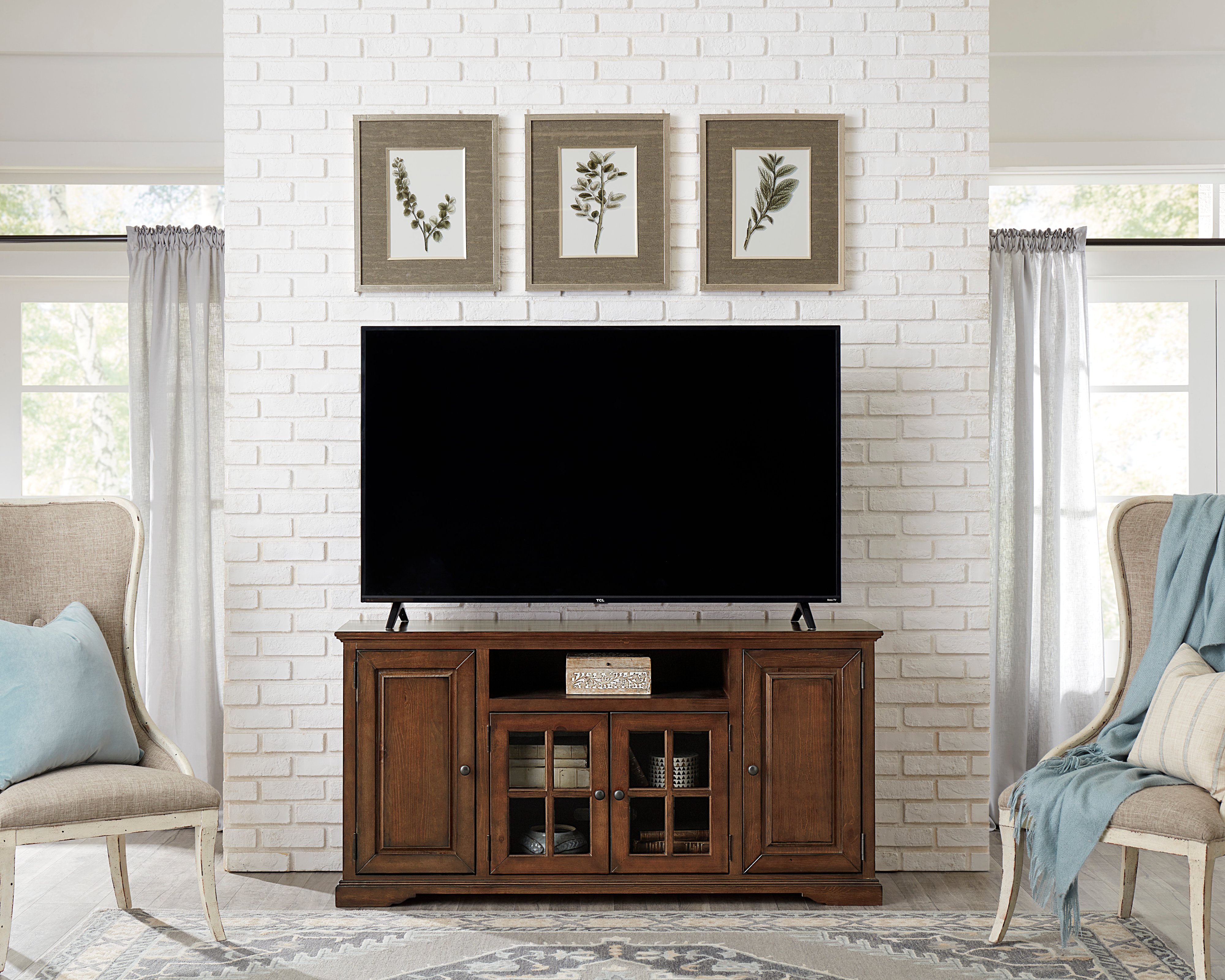 64 Inch Cherry TV Stand - Hamilton-2
