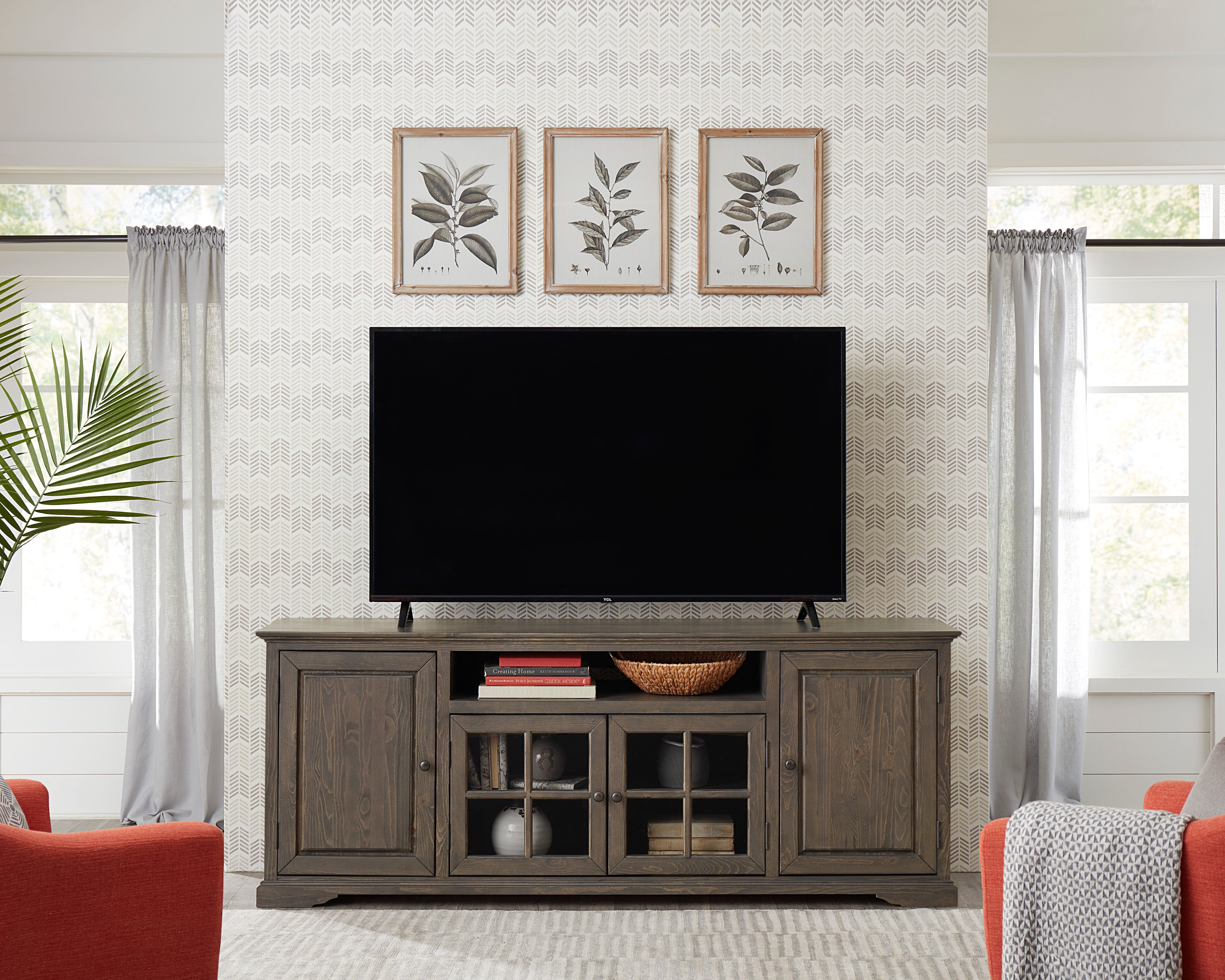 Hamilton 82 Inch Gray TV Stand-2