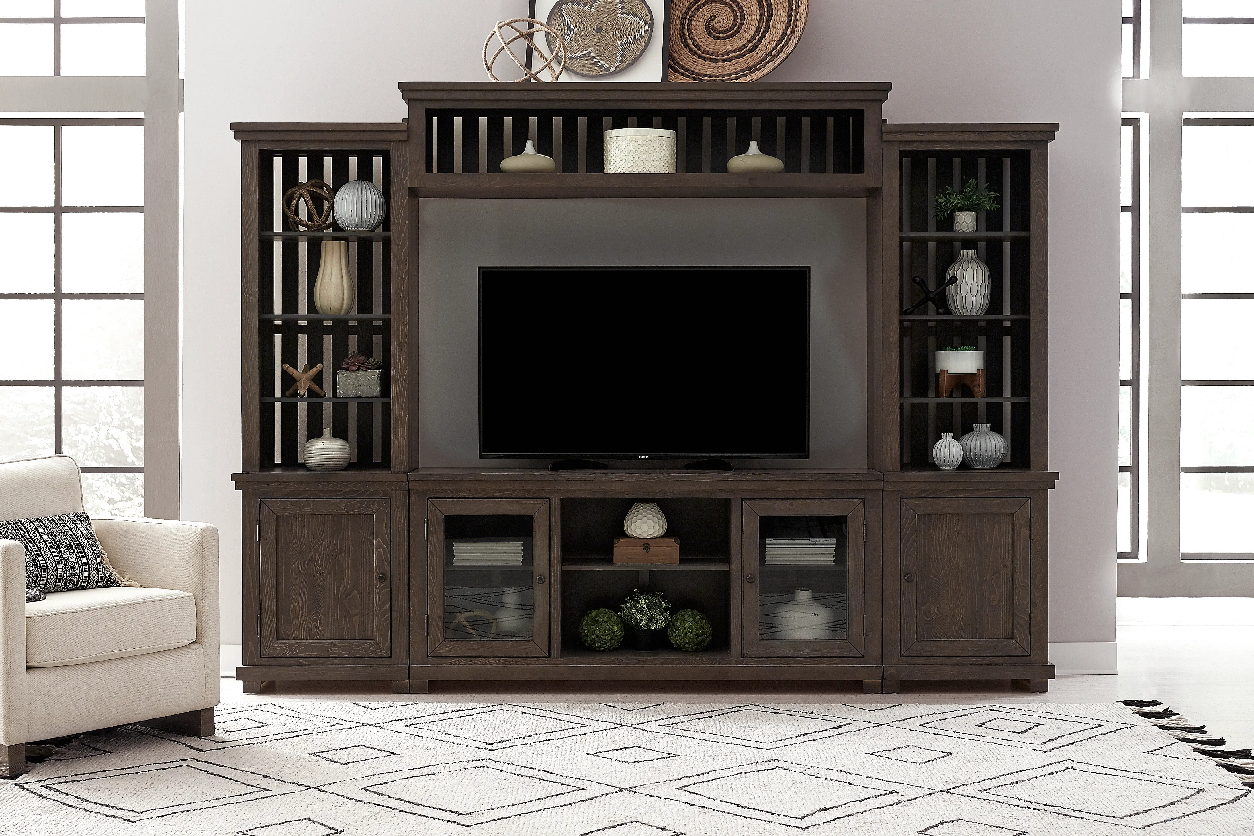 Memphis Contemporary Gray Entertainment Center-1