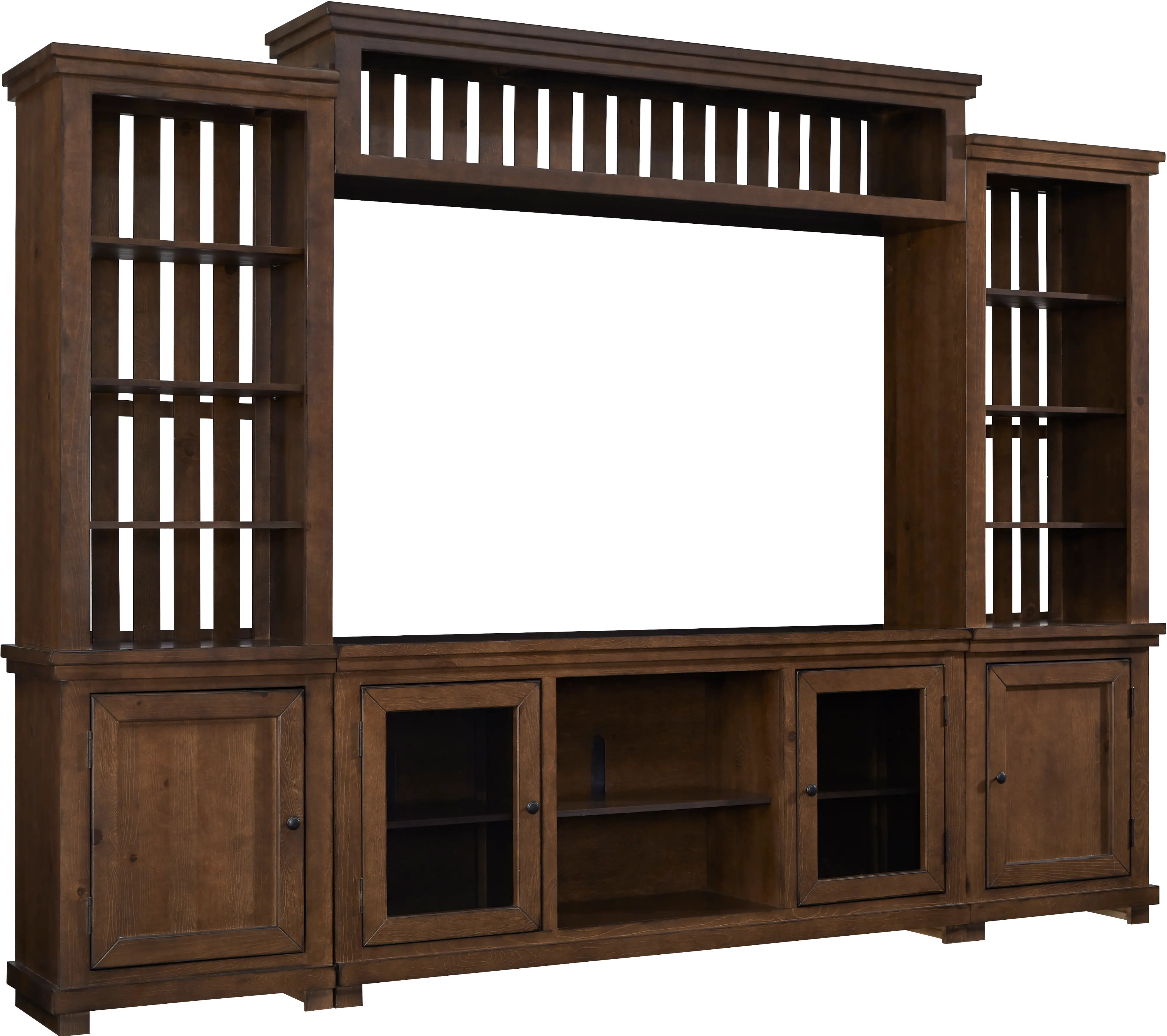 Memphis Contemporary Cherry Entertainment Center-2
