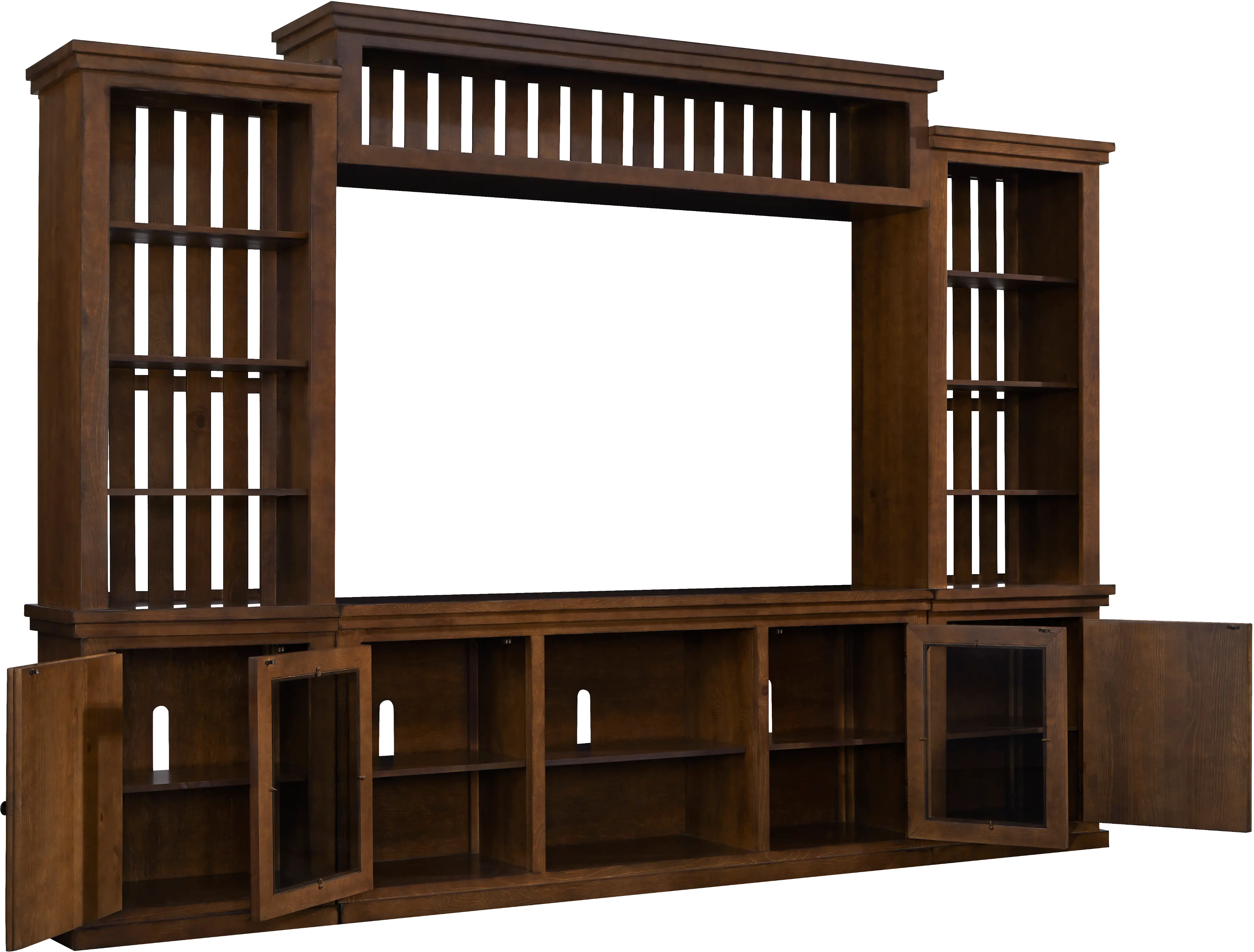 Memphis Contemporary Cherry Entertainment Center-3