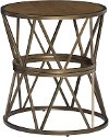 Gold Round End Table - Soho