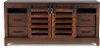 Modern Dark Brown 72 Inch TV Stand - Barndoor