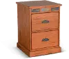 Sedona Rustic File Cabinet with Slate Inlay