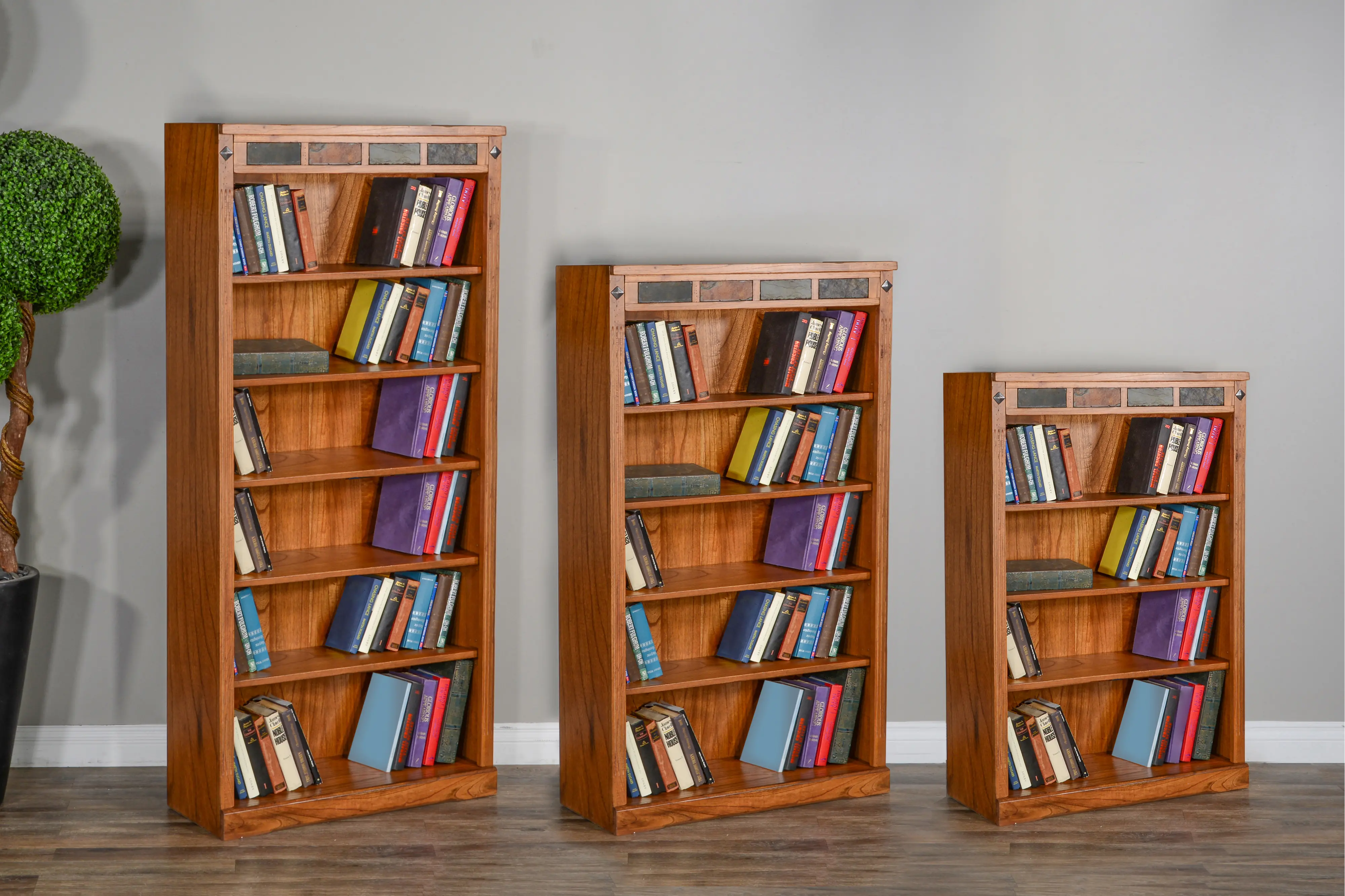 Sedona Medium Brown 72 Bookcase-2