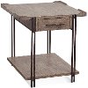 Industrial Dusk Gray End Table - Orren