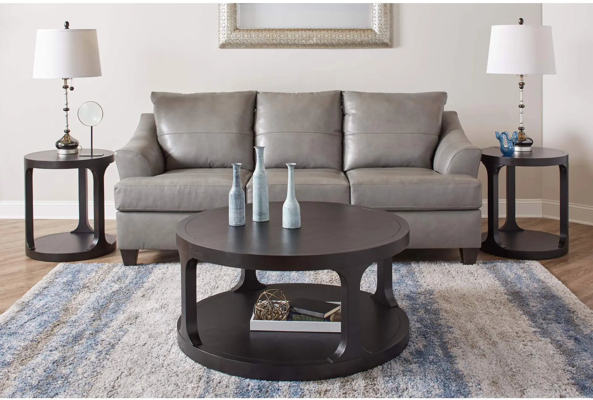 Thompson Charcoal Gray End Table-2