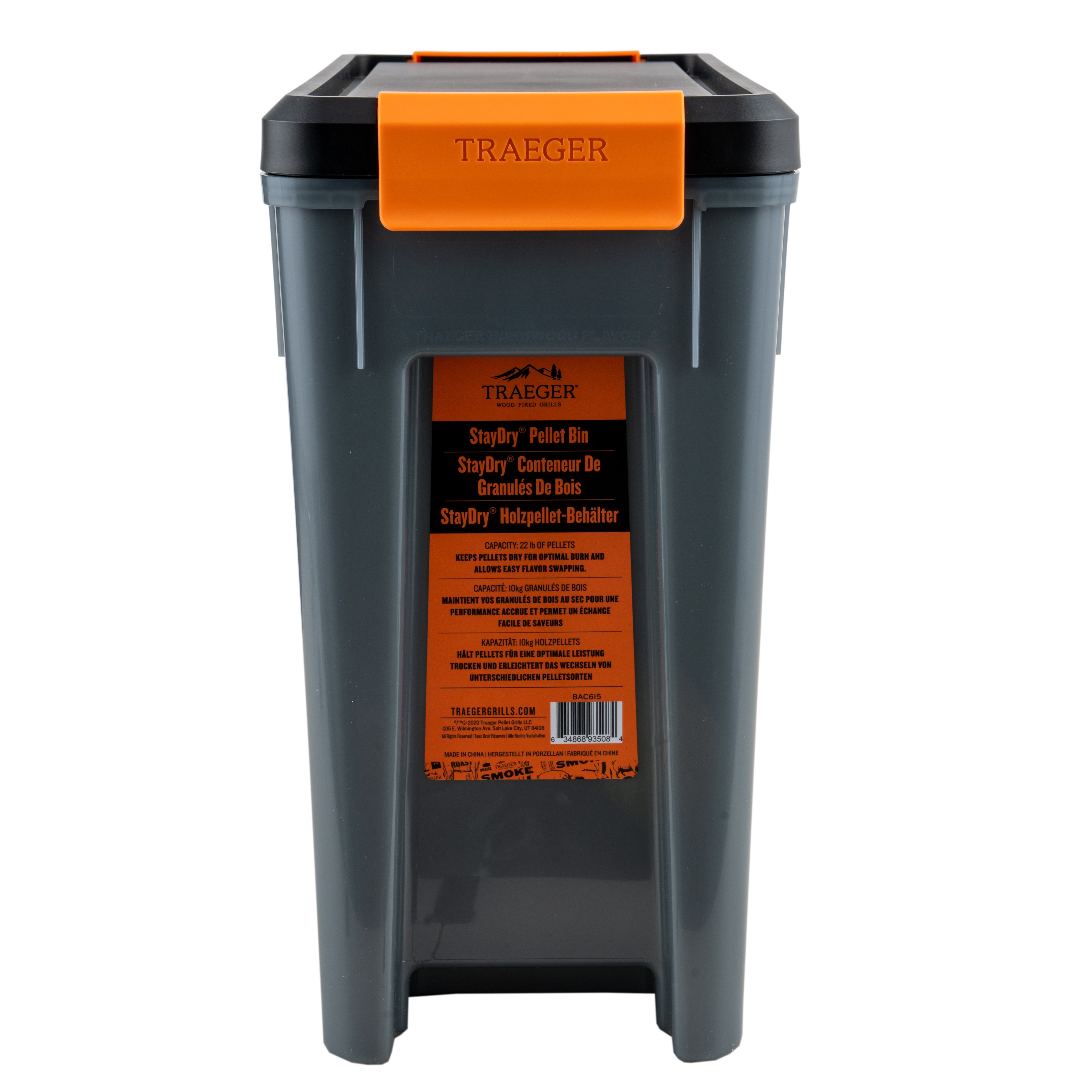 BAC615 Traeger Stay Dry Pellet Storage Bin with Lid-2