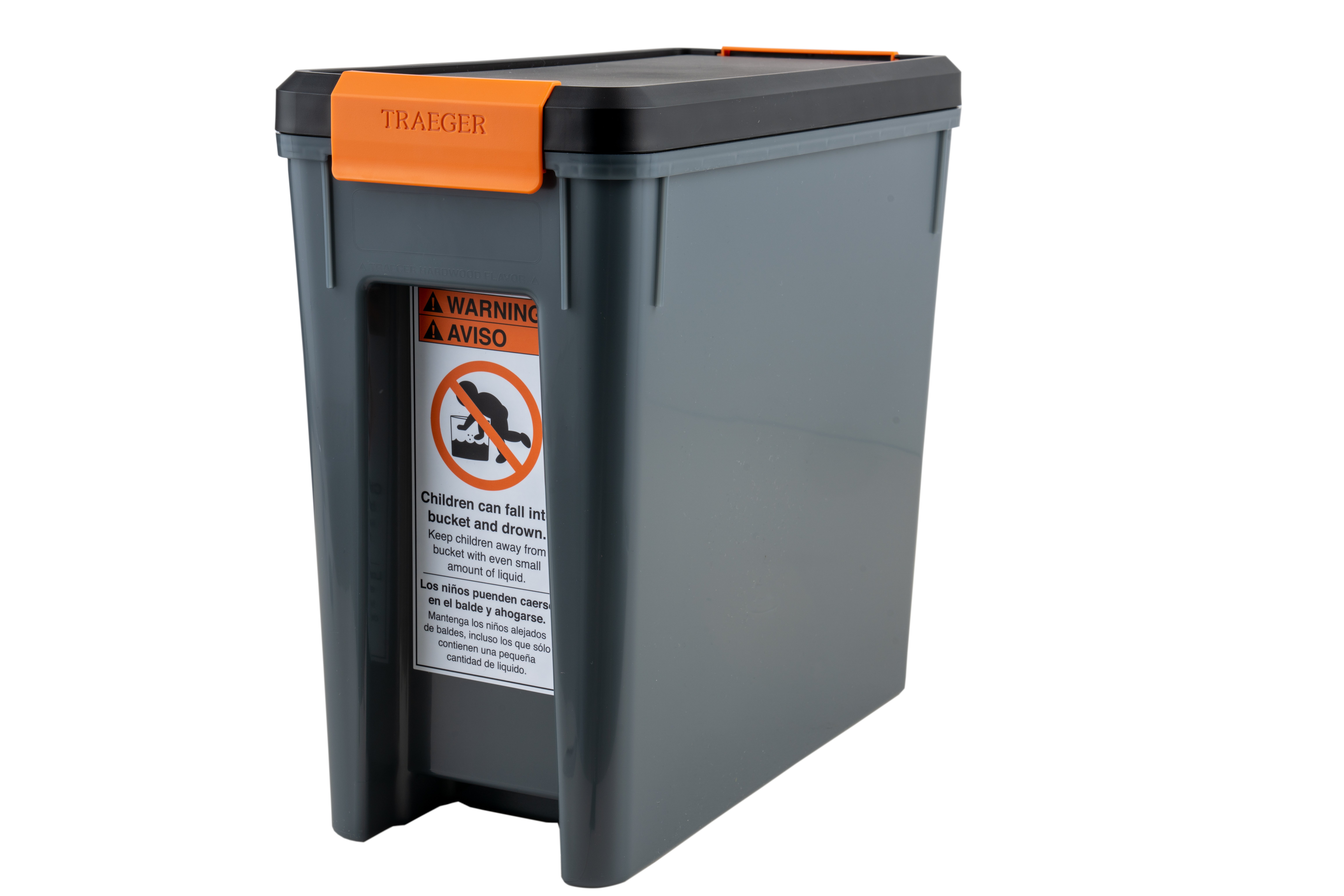 BAC615 Traeger Stay Dry Pellet Storage Bin with Lid-3