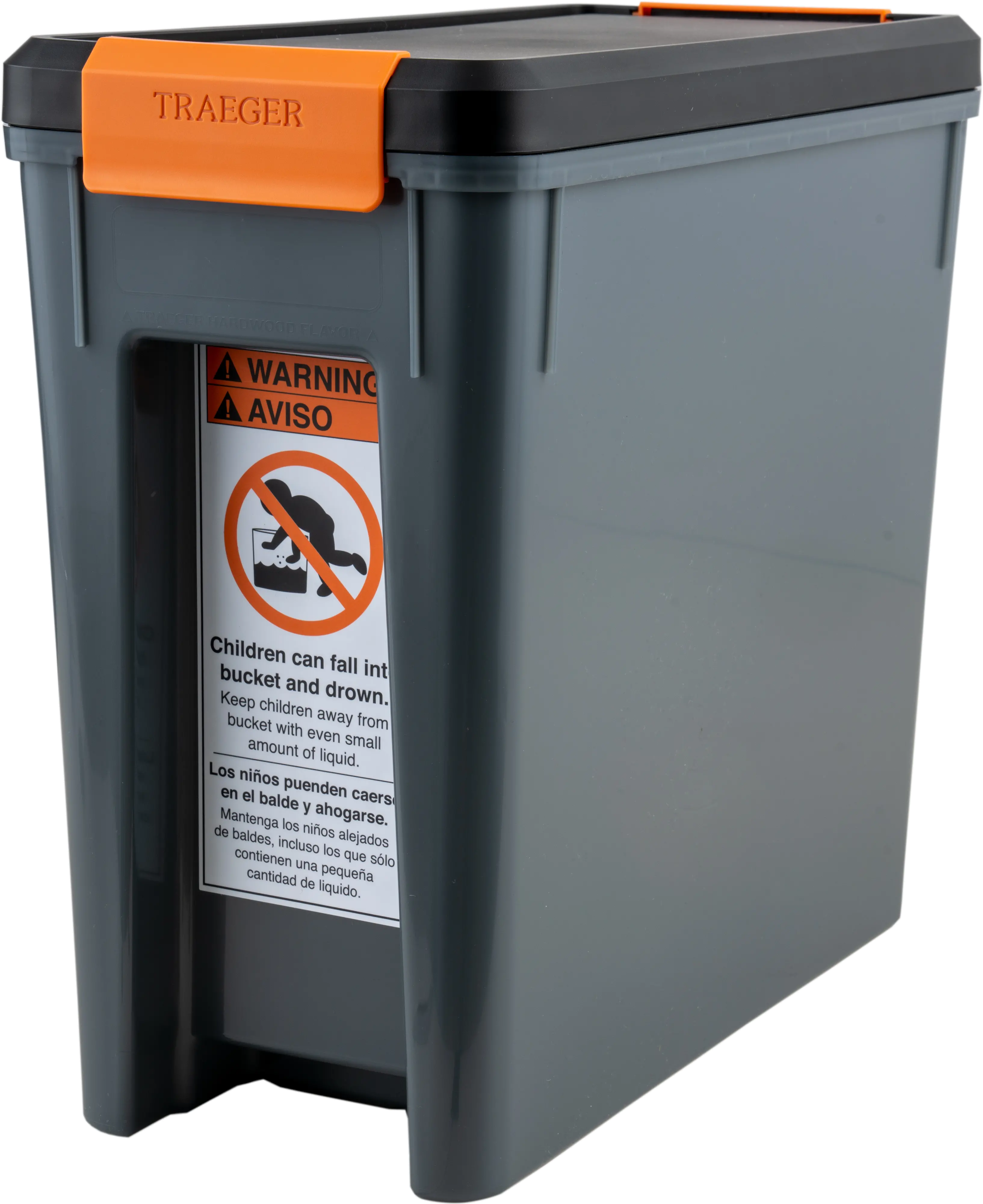 BAC615 Traeger Stay Dry Pellet Storage Bin with Lid-3