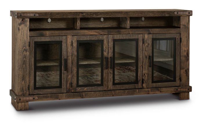 Sawyer Rustic Brown Farmhouse 78 Inch TV Stand